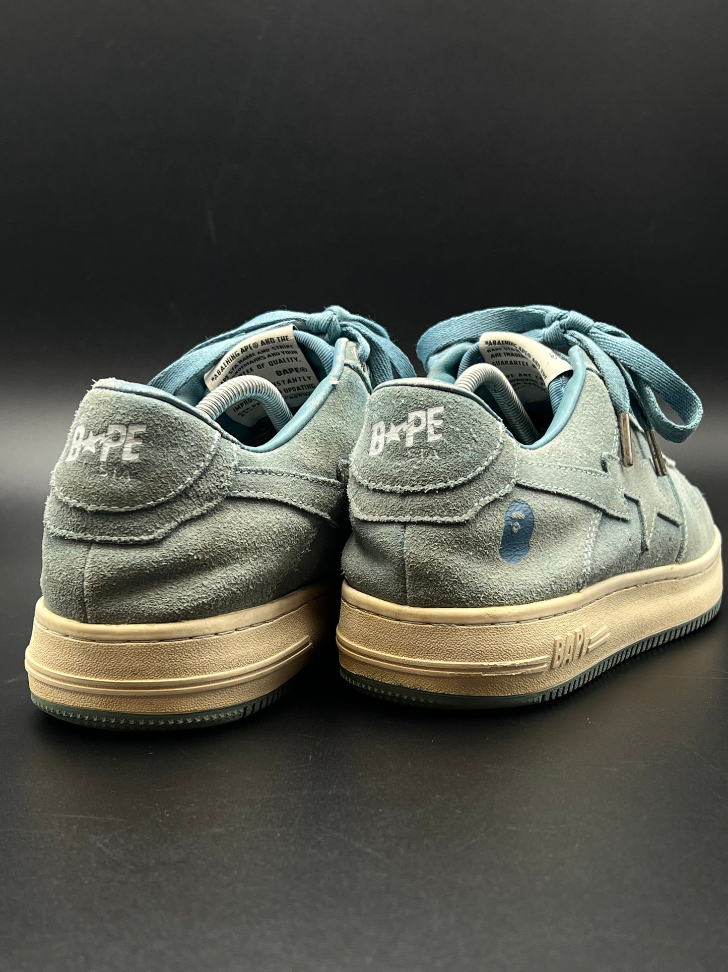 A BATHING APE BAPESTA BLUE SUEDE