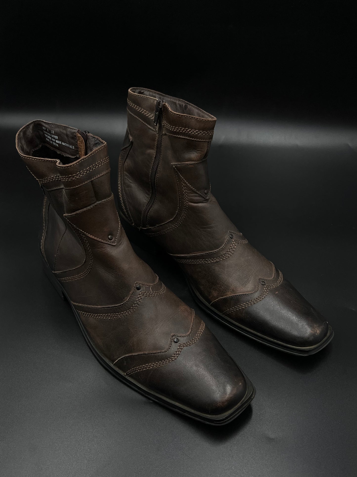 STEVE MADDEN VINTAGE COWBOY CHELSEA BOOTS