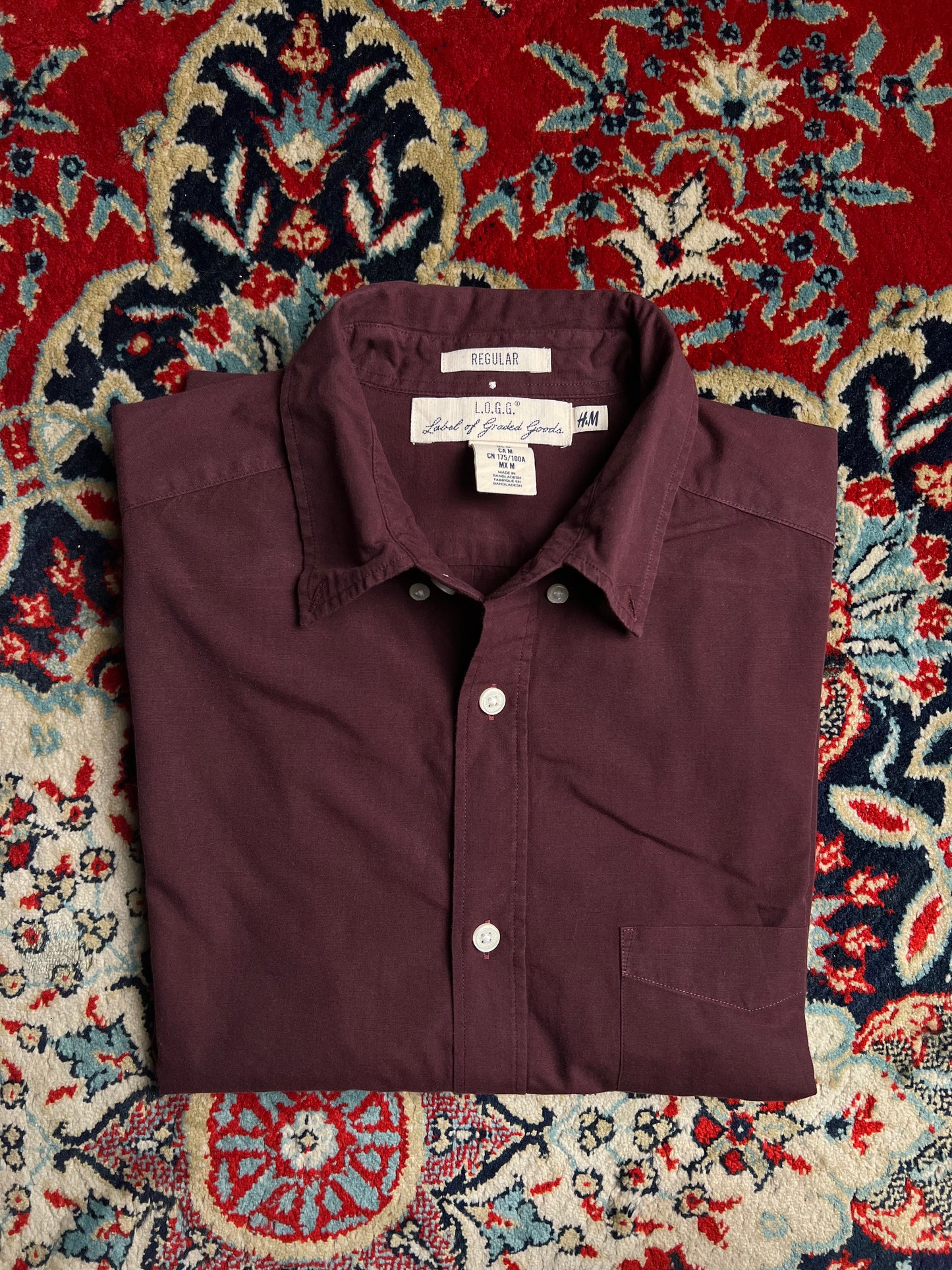 H&M LOGG CASUAL BUTTON DOWN SHIRT