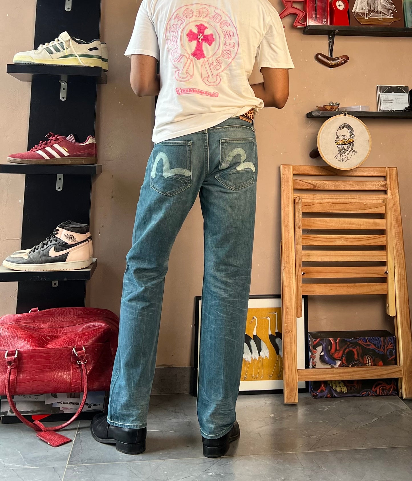 EVISU X PUMA (COLLAB) Straight Fit Denim Pants GRAIL FIND!!