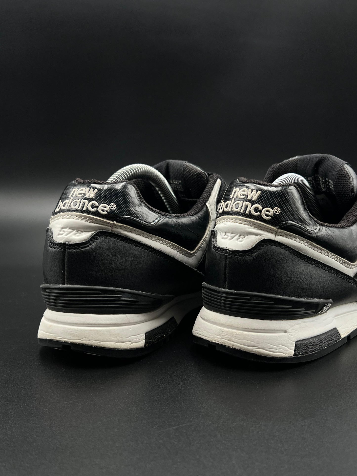 New Balance 578 Leather Black/White