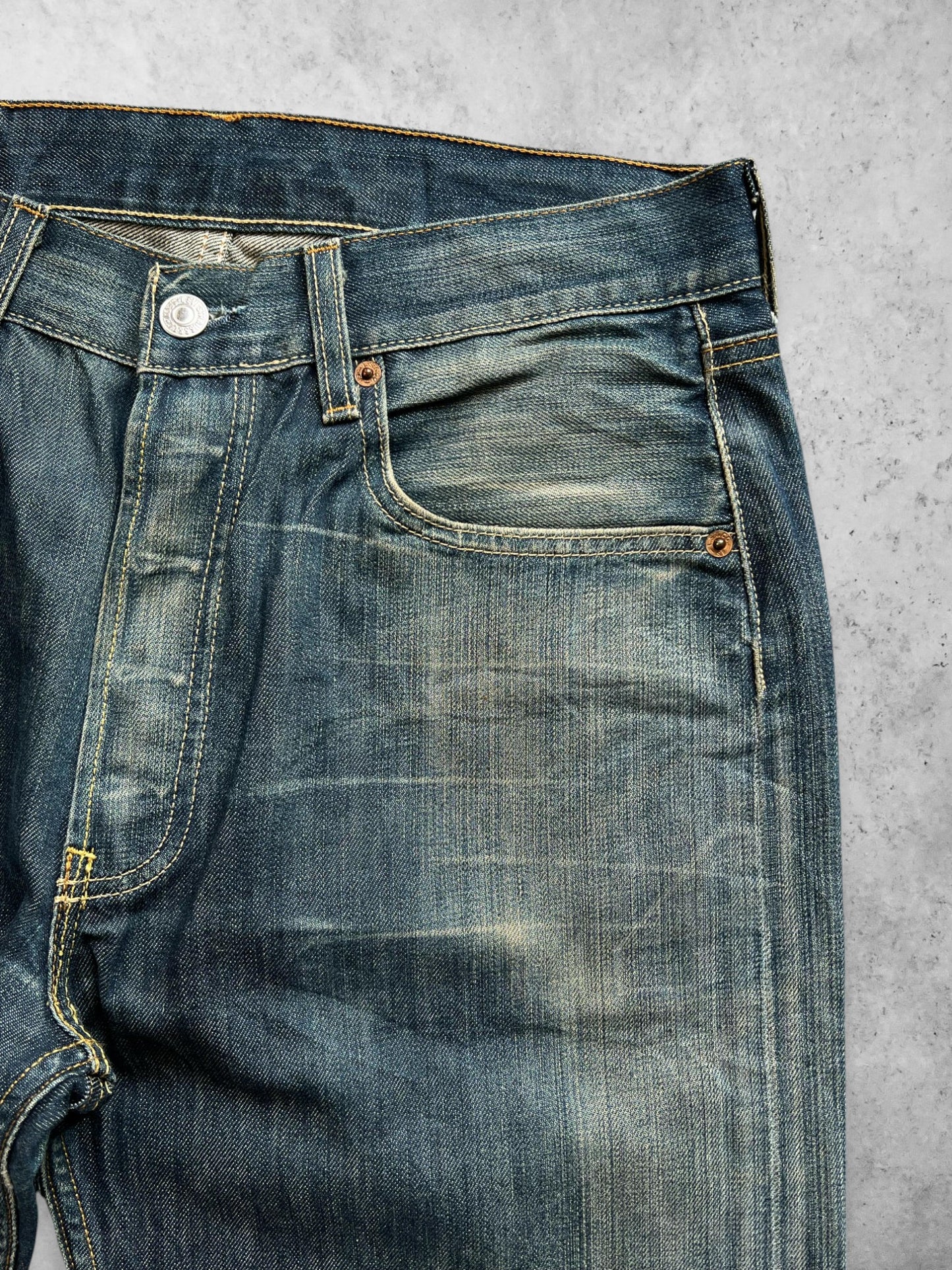 LEVI'S 501 VINTAGE 2005's STRAIGHT FIT DENIM PANTS