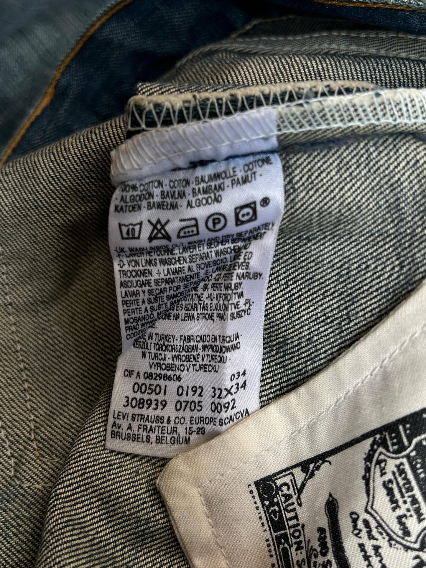 LEVI'S 501 VINTAGE 2005's STRAIGHT FIT DENIM PANTS
