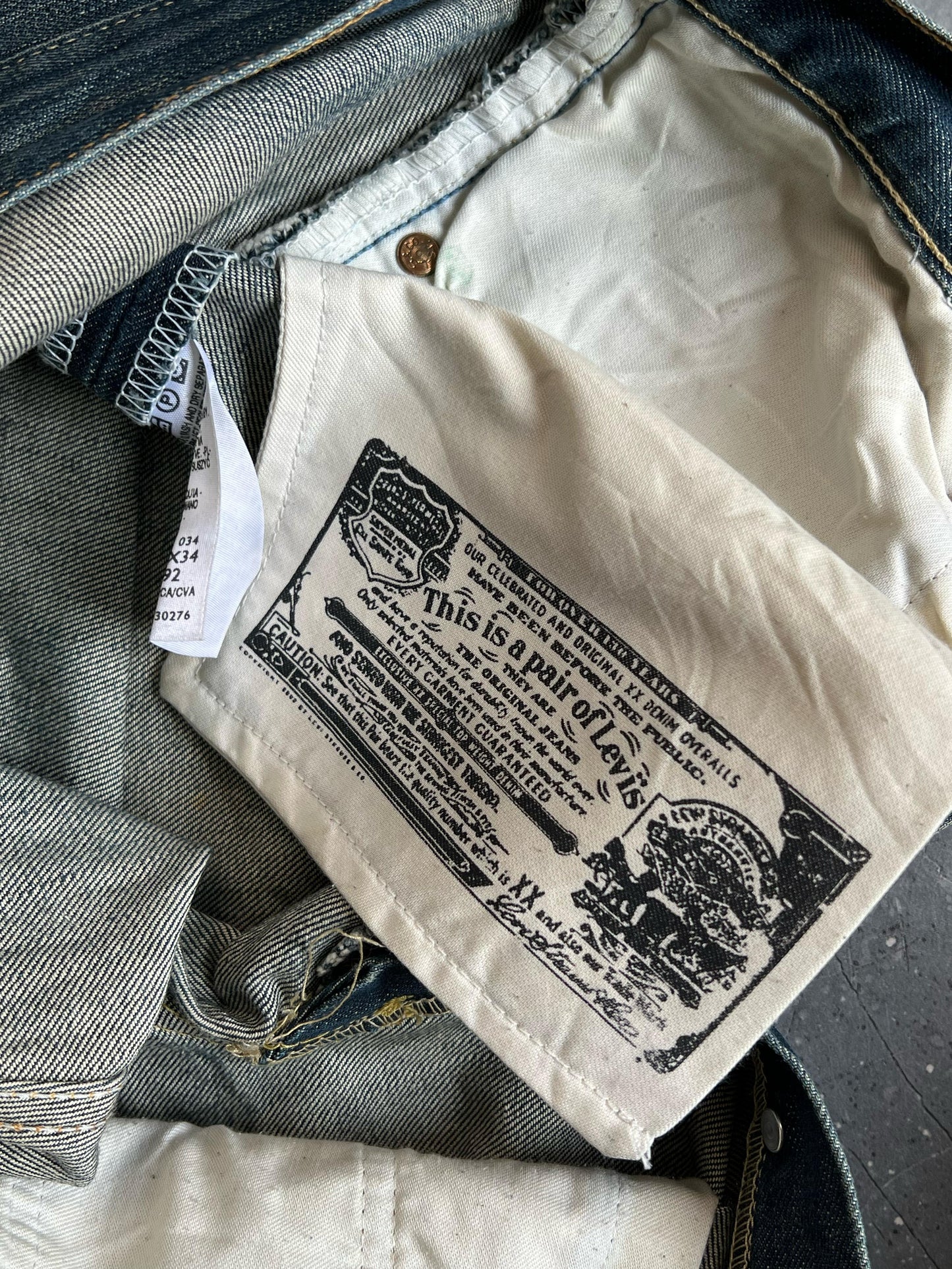 LEVI'S 501 VINTAGE 2005's STRAIGHT FIT DENIM PANTS