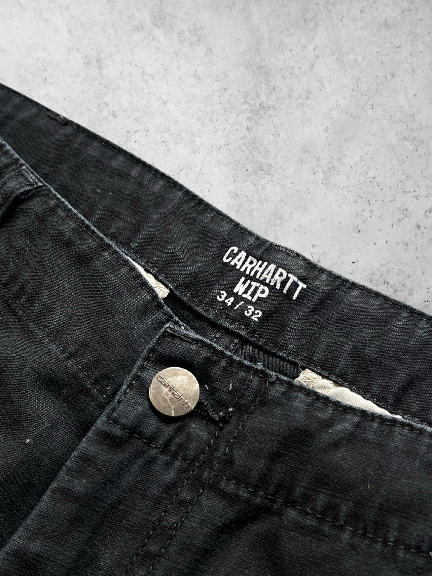 CARHARTT WIP BLACK CARGOS