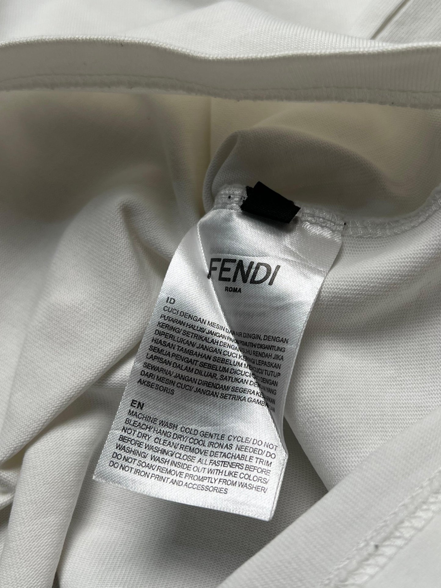 FENDI Embroidered Logo Heavyweight Tee