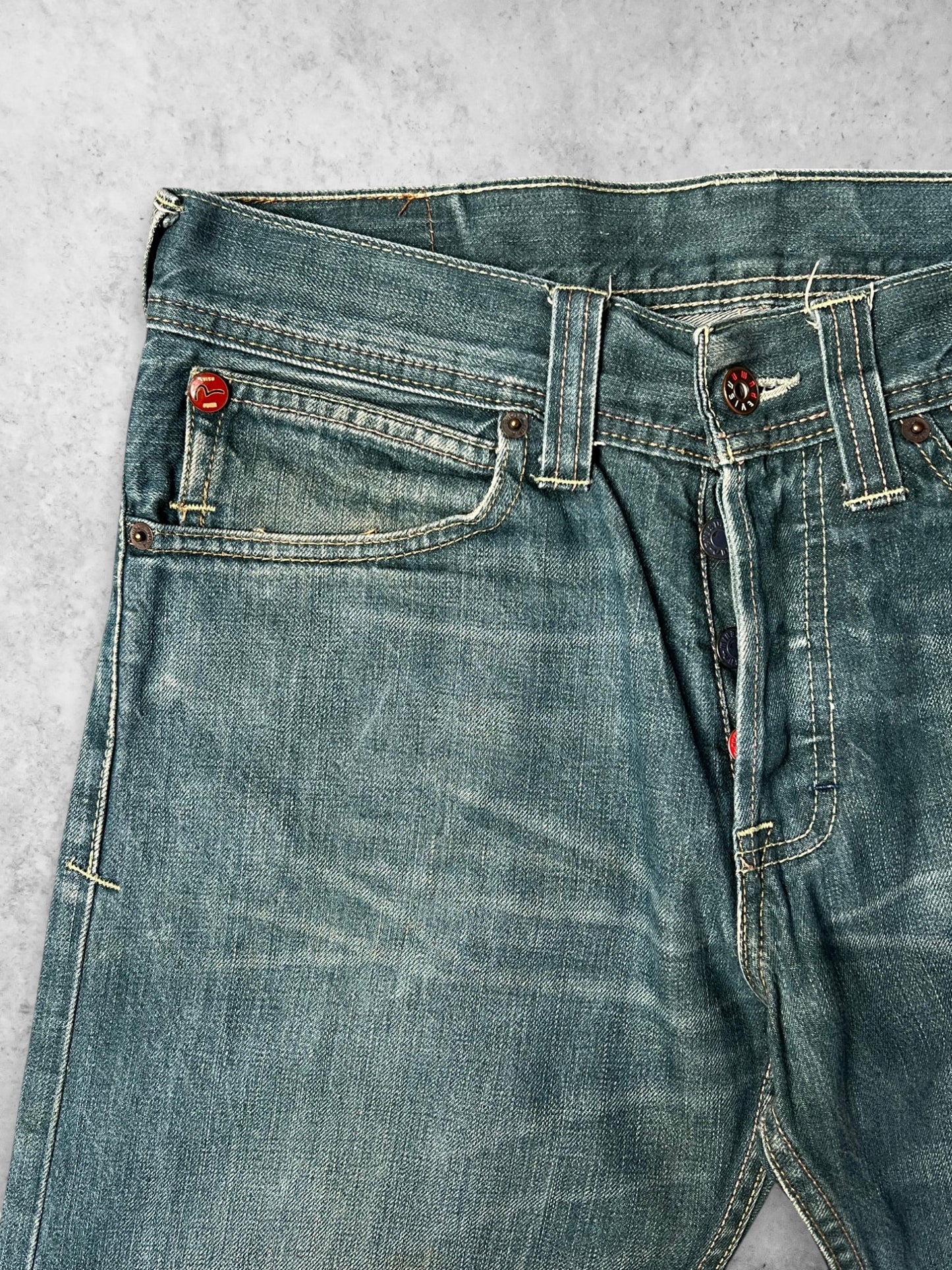 EVISU X PUMA (COLLAB) Straight Fit Denim Pants GRAIL FIND!!