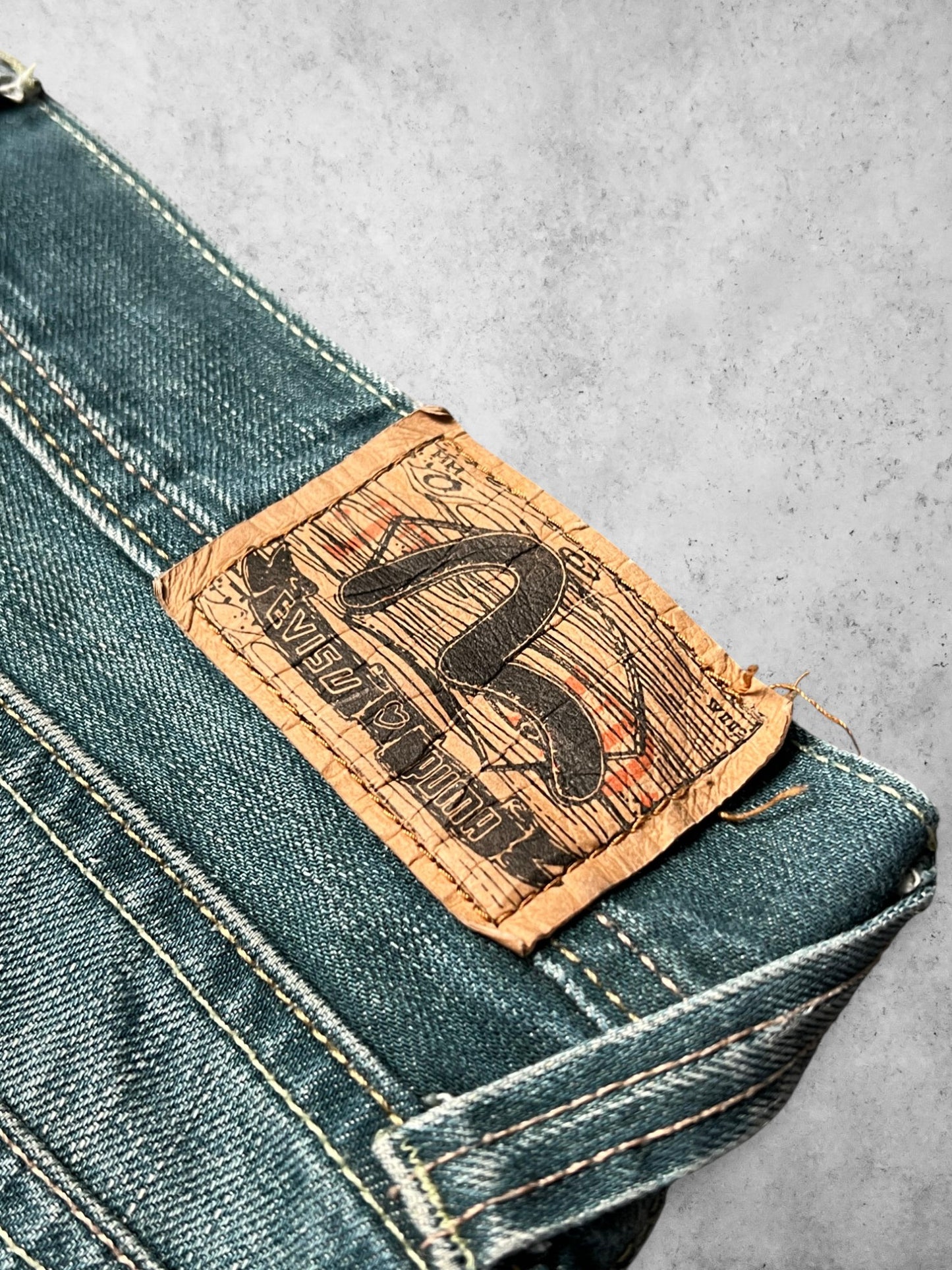 EVISU X PUMA (COLLAB) Straight Fit Denim Pants GRAIL FIND!!