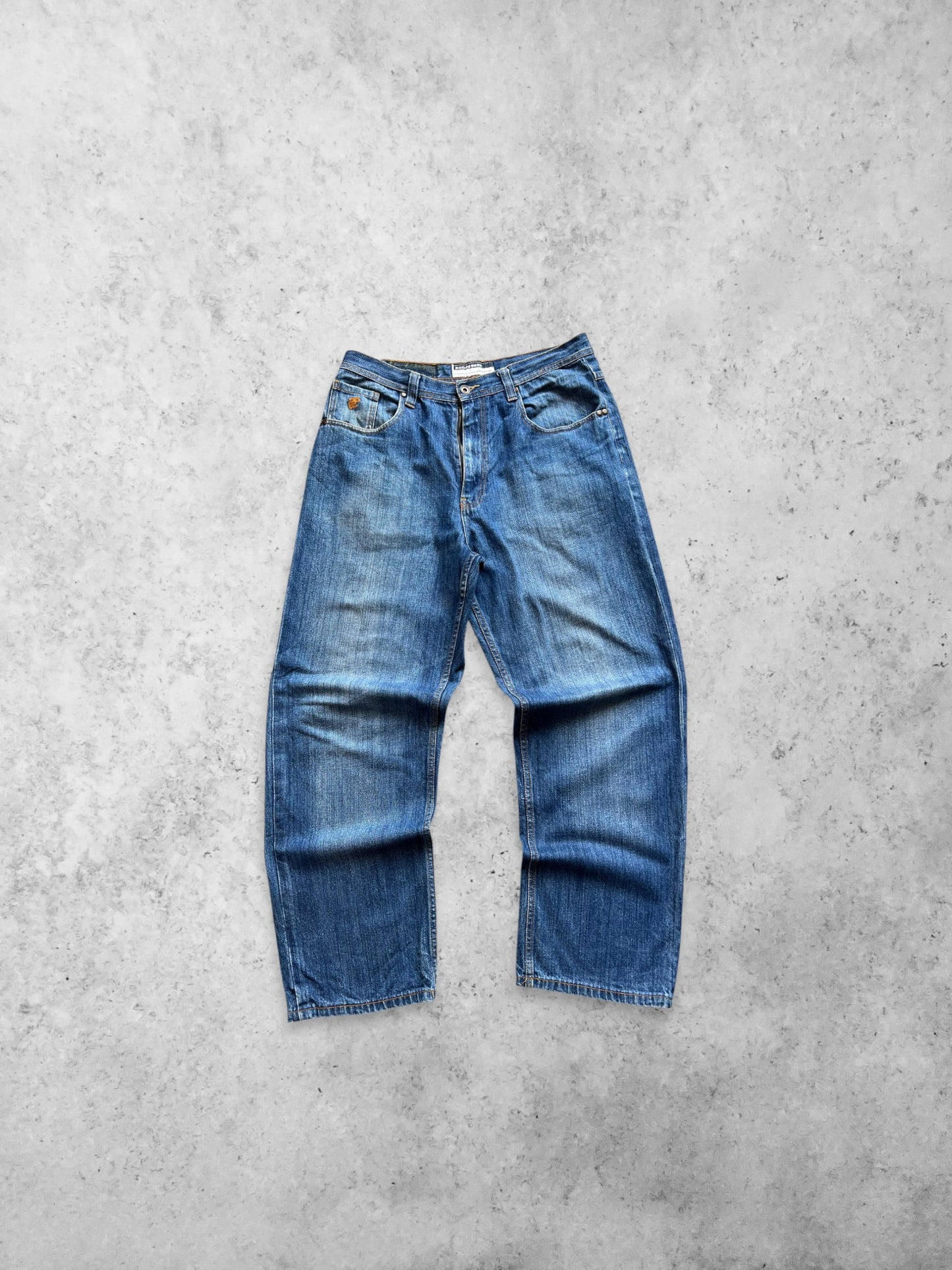 ROCAWEAR Embroidered Logo Denim Pants