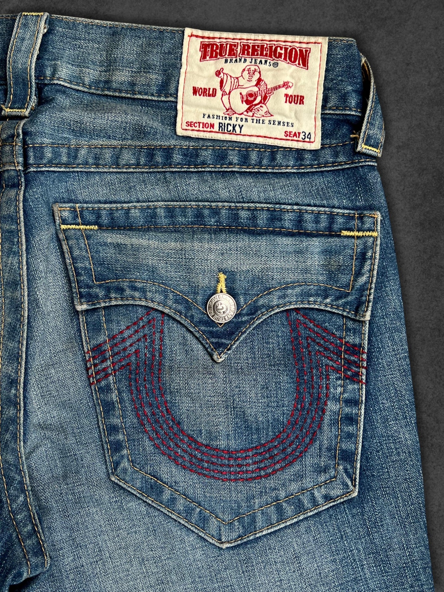 TRUE RELIGION RELAXED/BAGGY DENIM PANTS