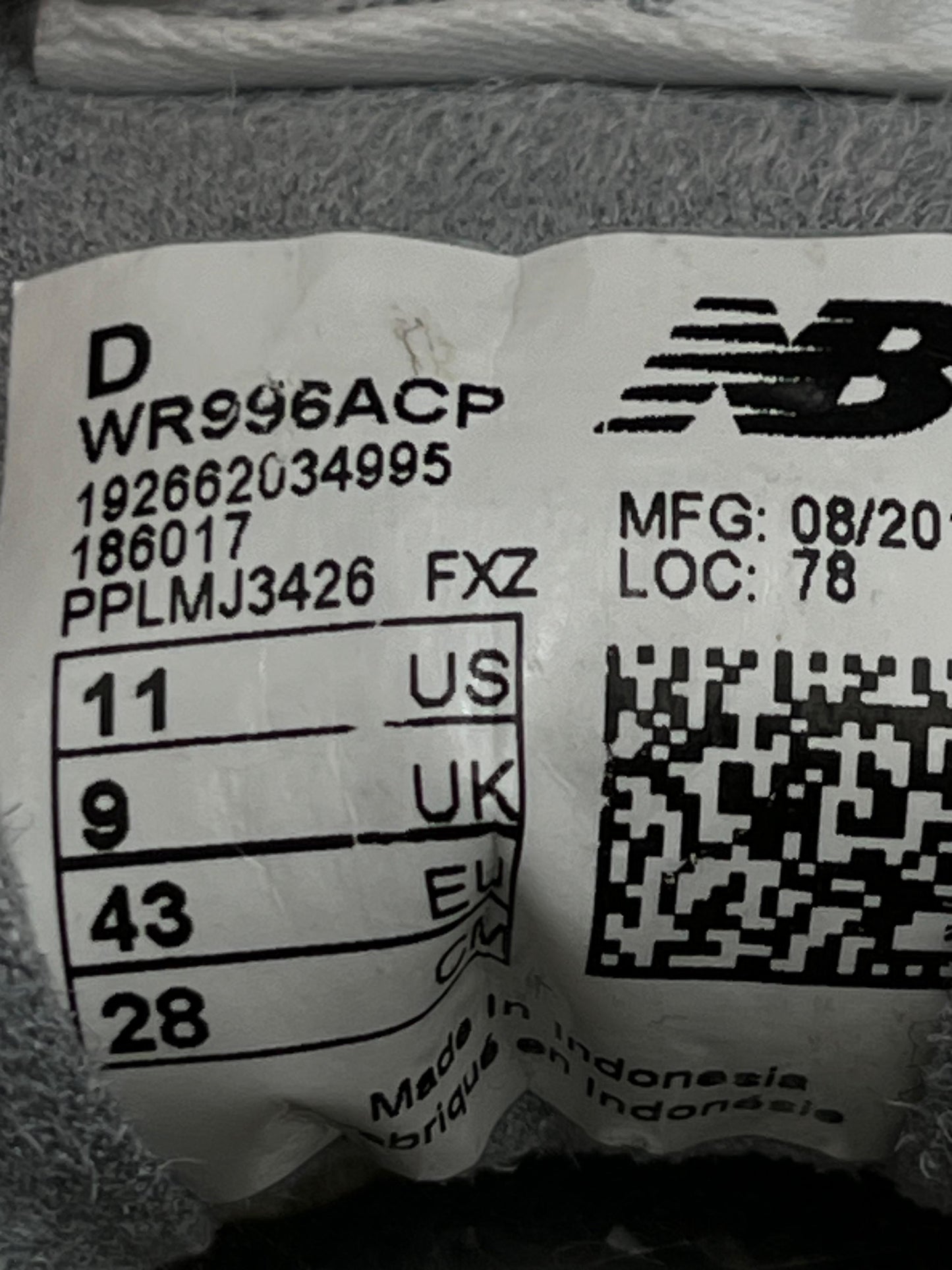 NEW BALANCE 996 CREAM WHITE