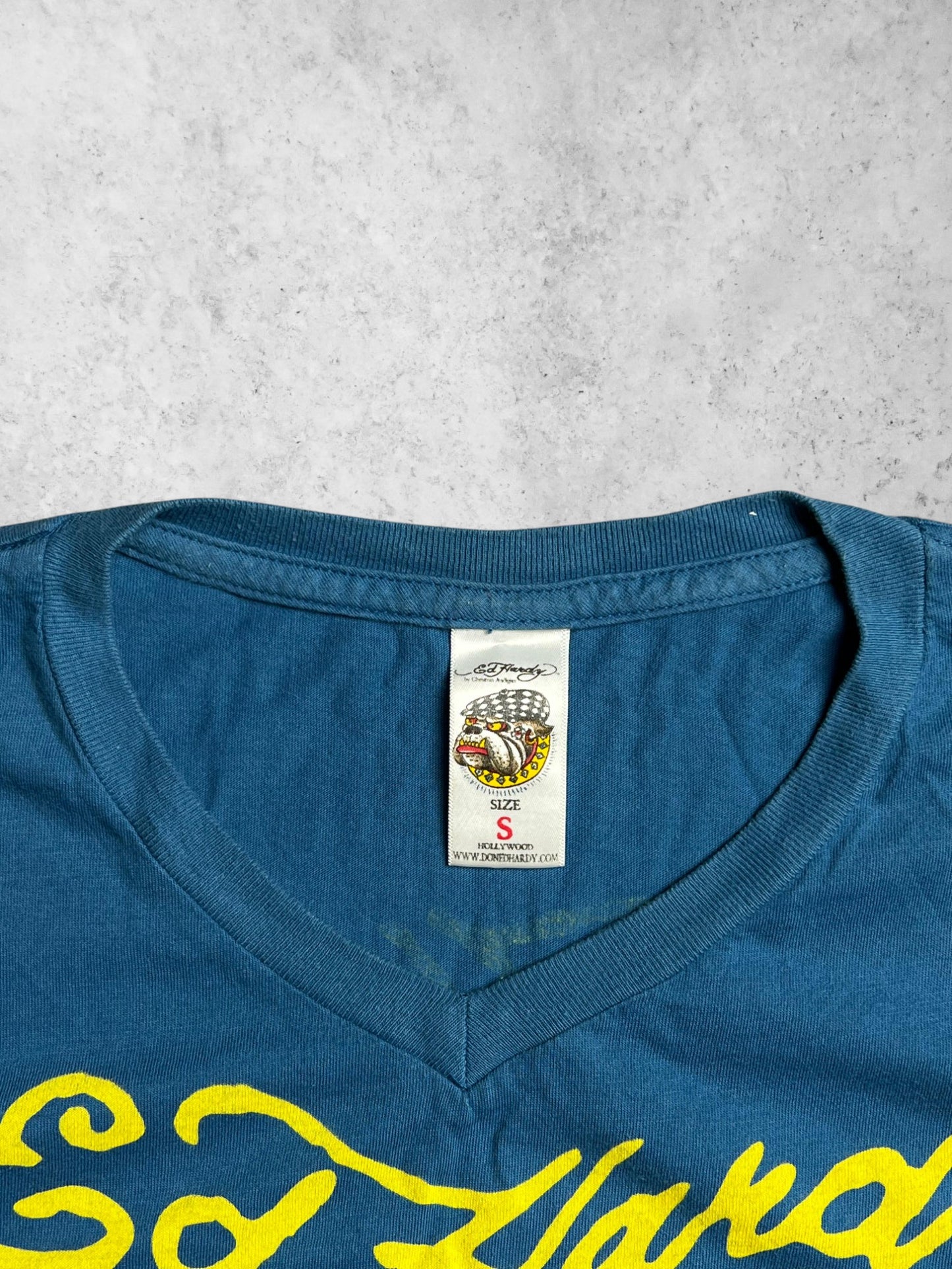 ED HARDY PHINESTONE WORK PRINTED Tee