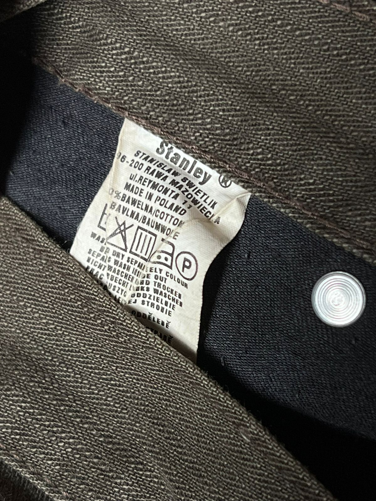 STANLEY DARK BROWNISH GREEN BAGGY JEANS