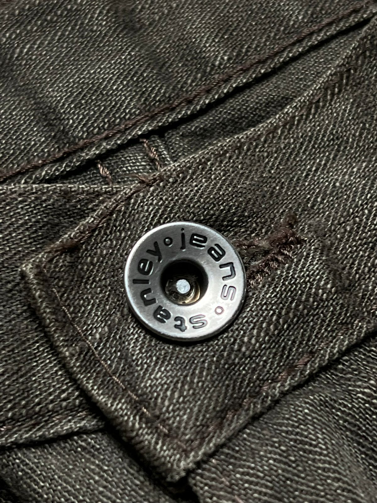 STANLEY DARK BROWNISH GREEN BAGGY JEANS