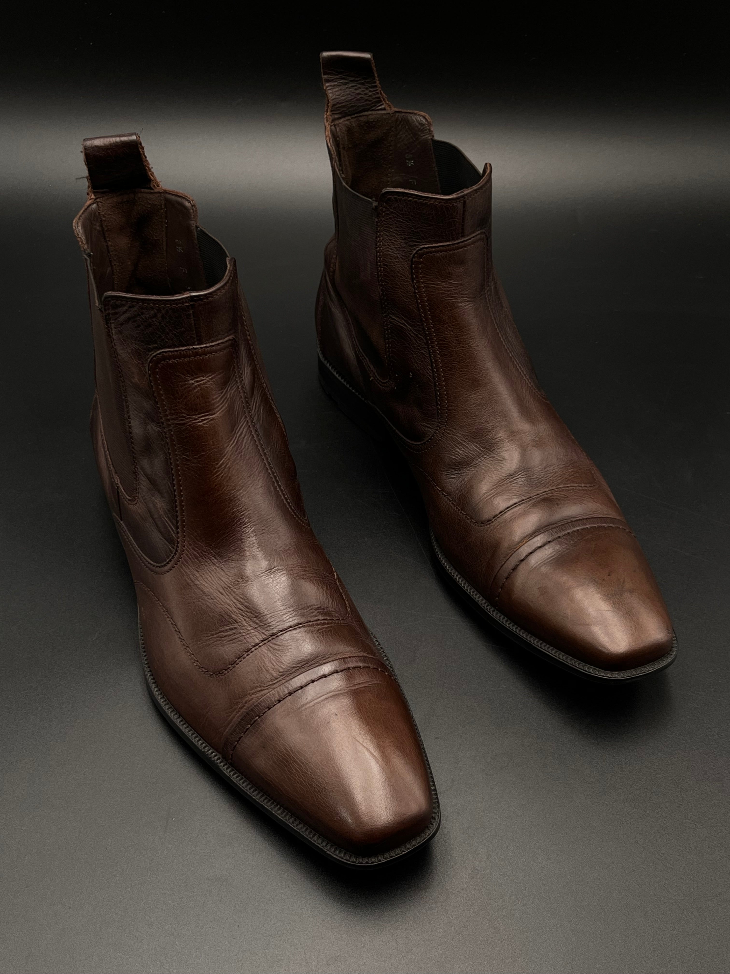 LLOYD BROWN LEATHER CHELSEA BOOTS