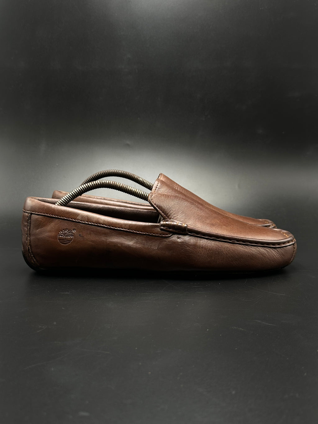 Timberland Brown Leather Driving Loafers - 43.5