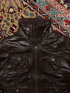Sluisleder Dark Brown Leather Jacket