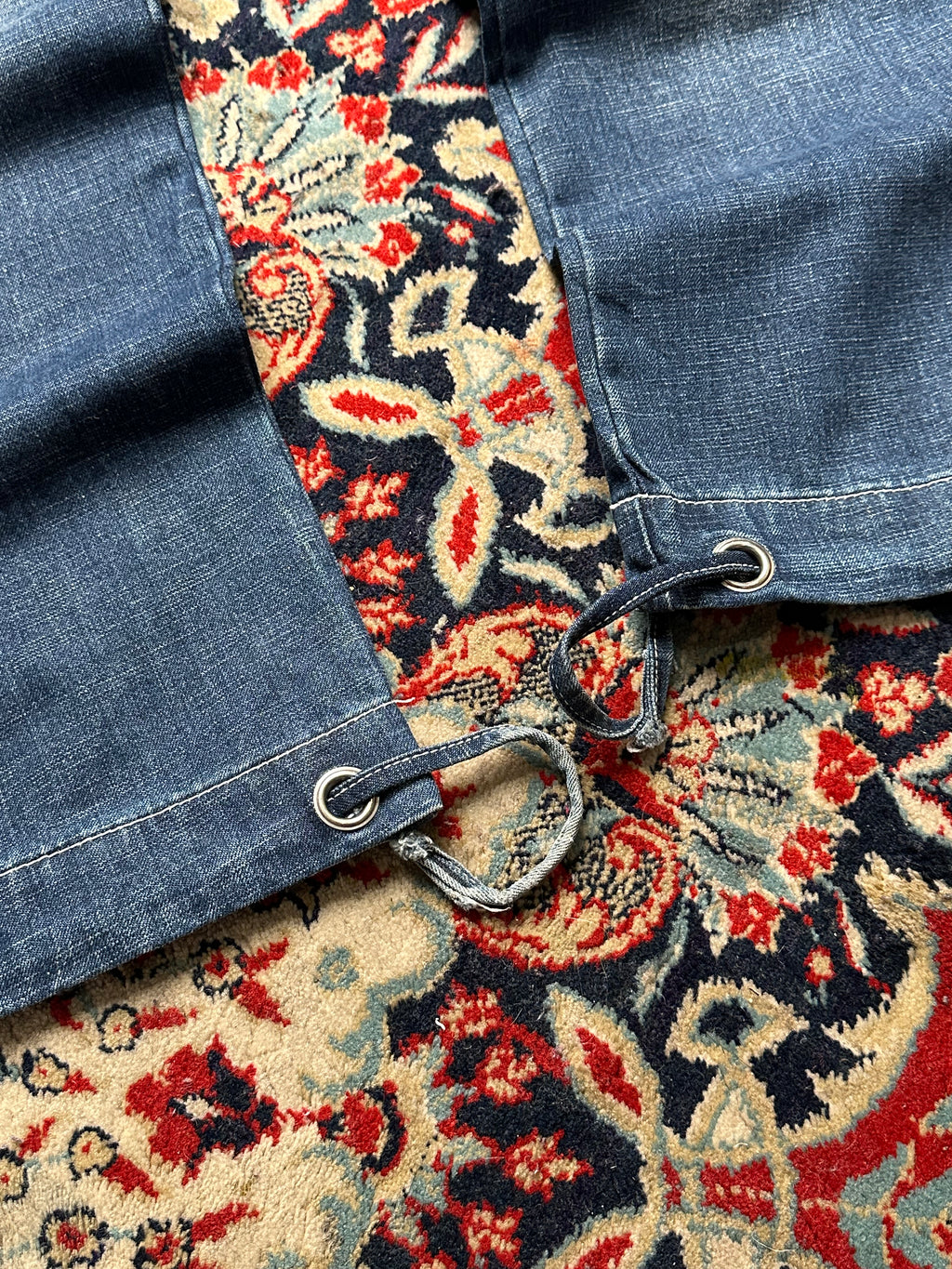 KULT Panelled BAGGY NON STRETCH DENIM CARGOS