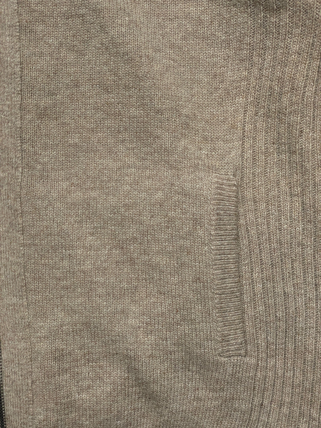 Olzen KNITTED DUAL ZIPPER CARDIGAN