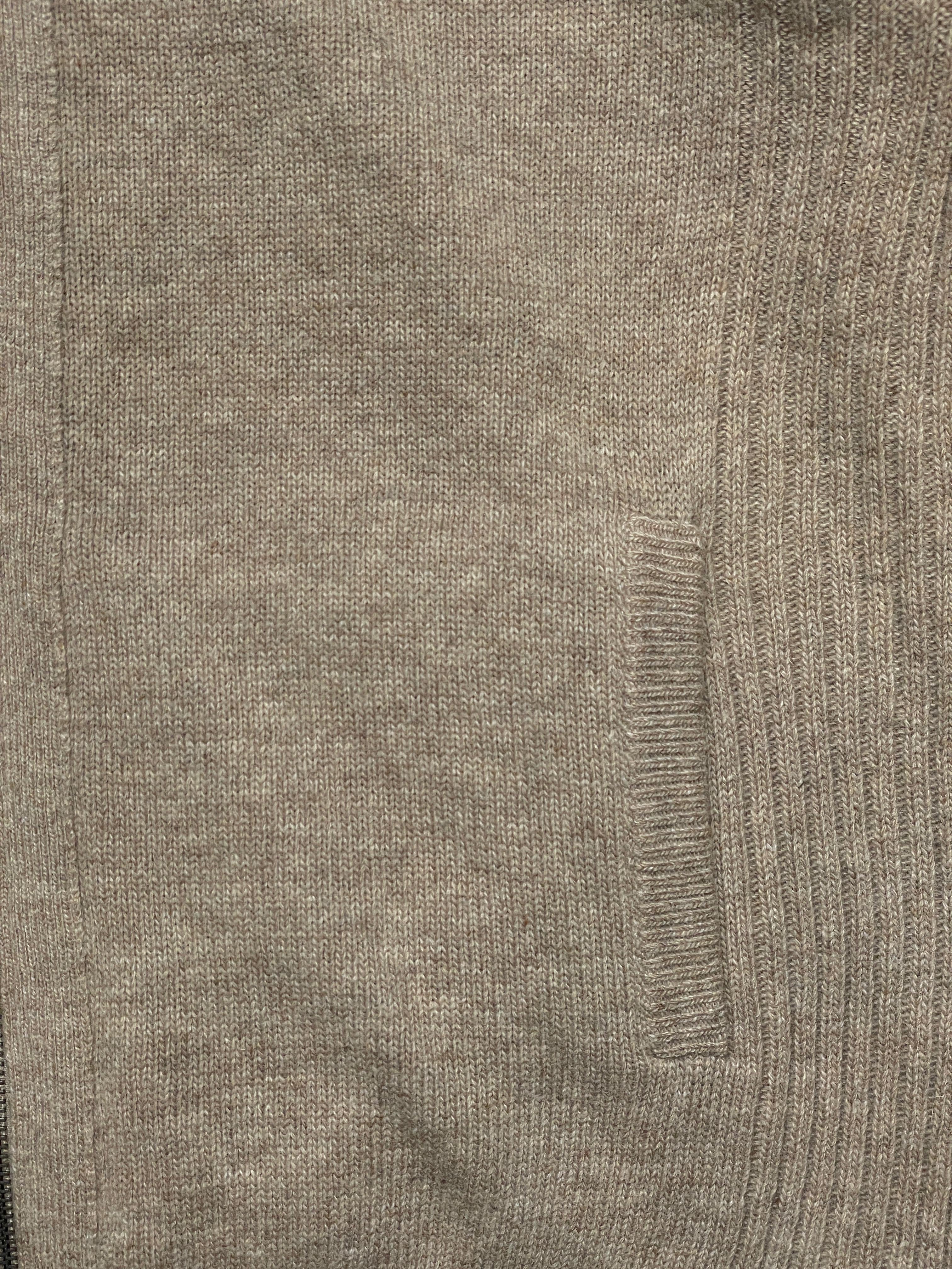 Olzen KNITTED DUAL ZIPPER CARDIGAN