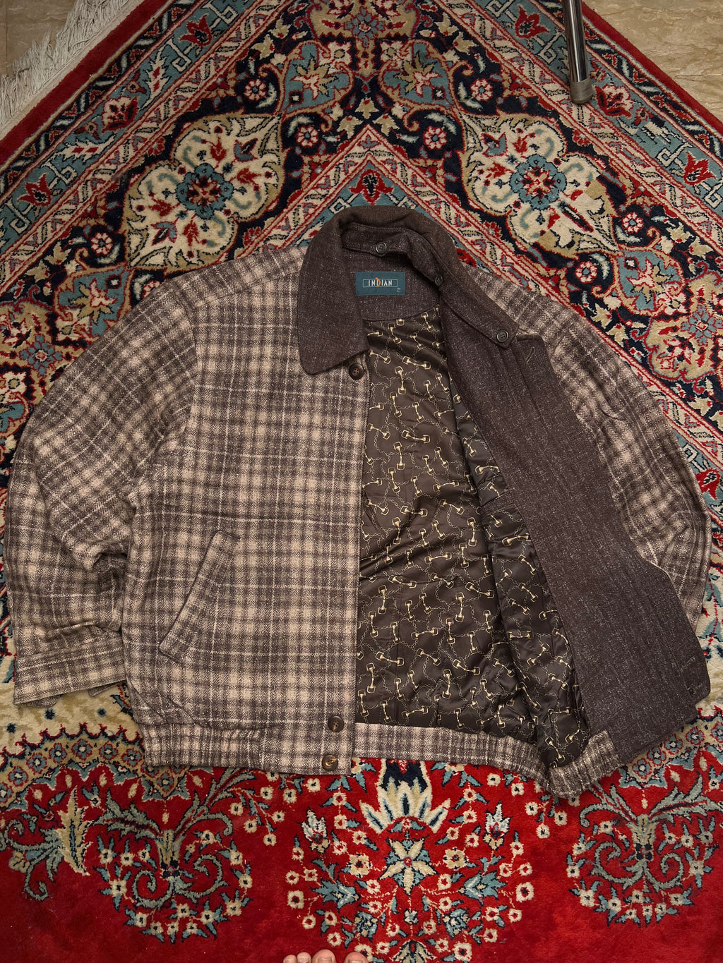 Indian WOOL RELAXED CROPPED FIT JACKET