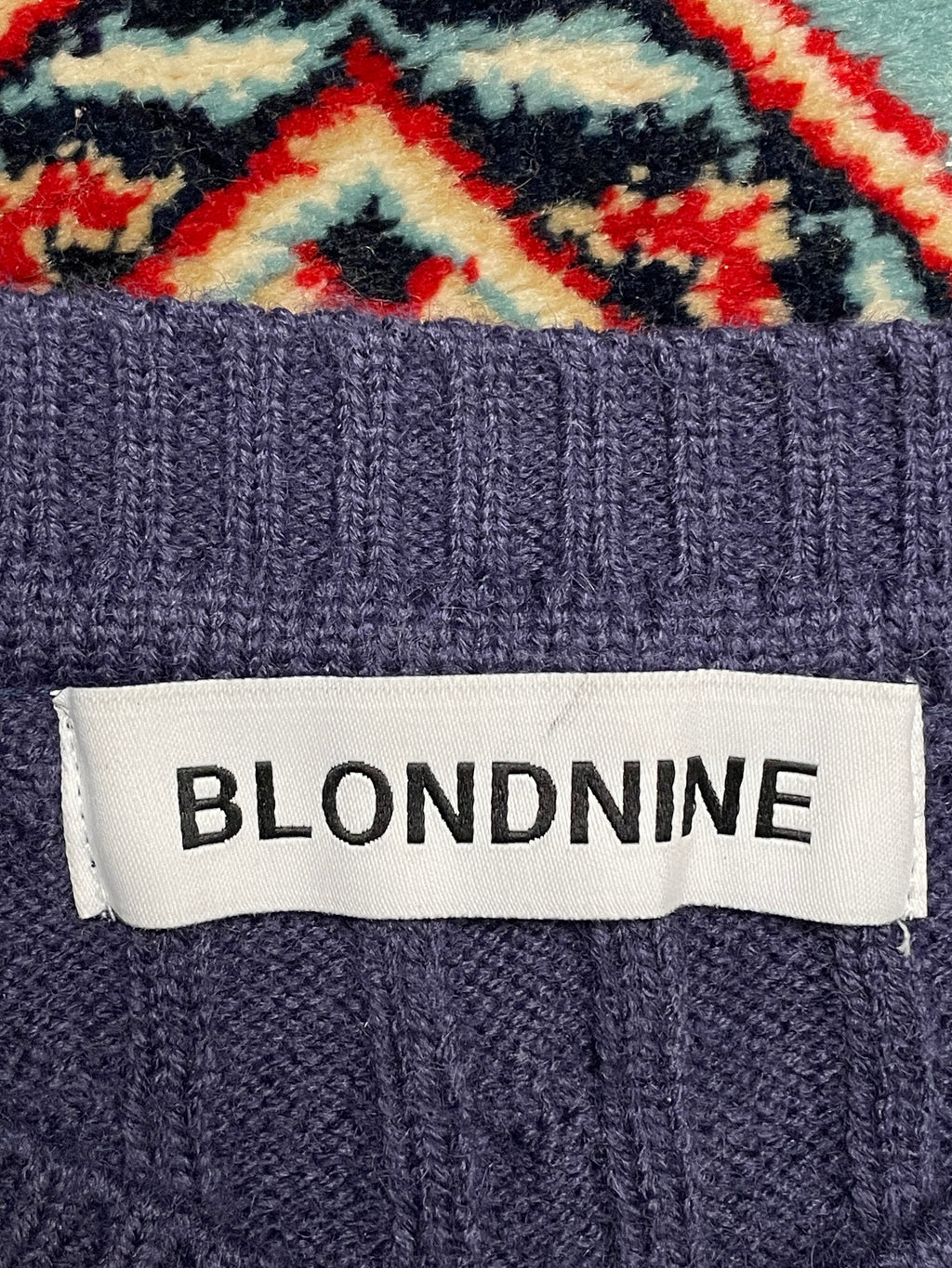 Blondnine Navy Cardigan Sweater