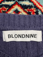 Blondnine Navy Cardigan Sweater