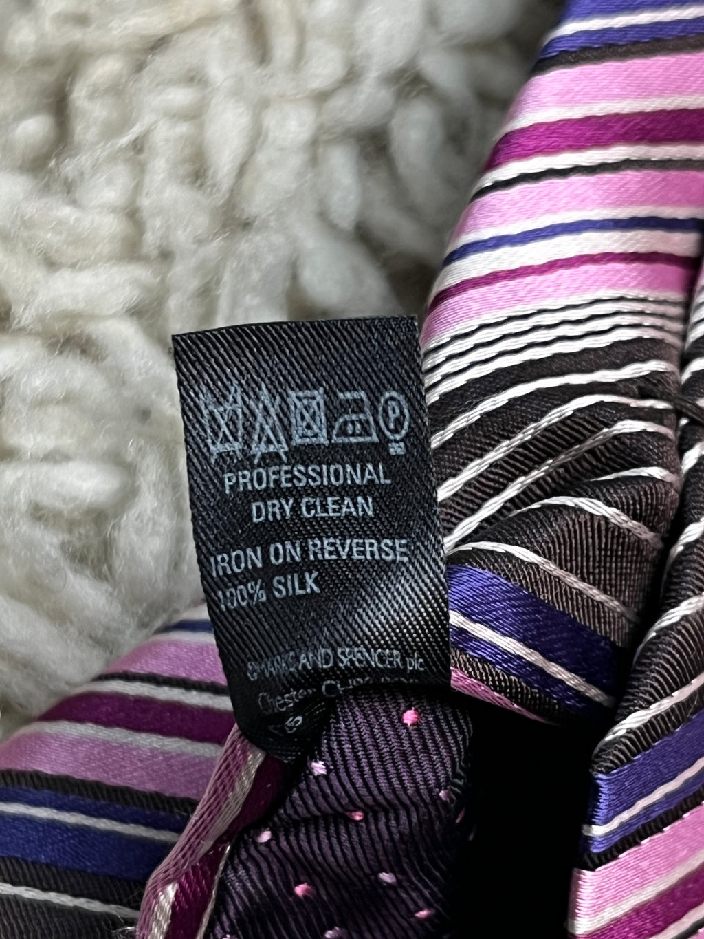 MARKS N SPENCER AUTOGRAPH SERIES PURE SILK TIE