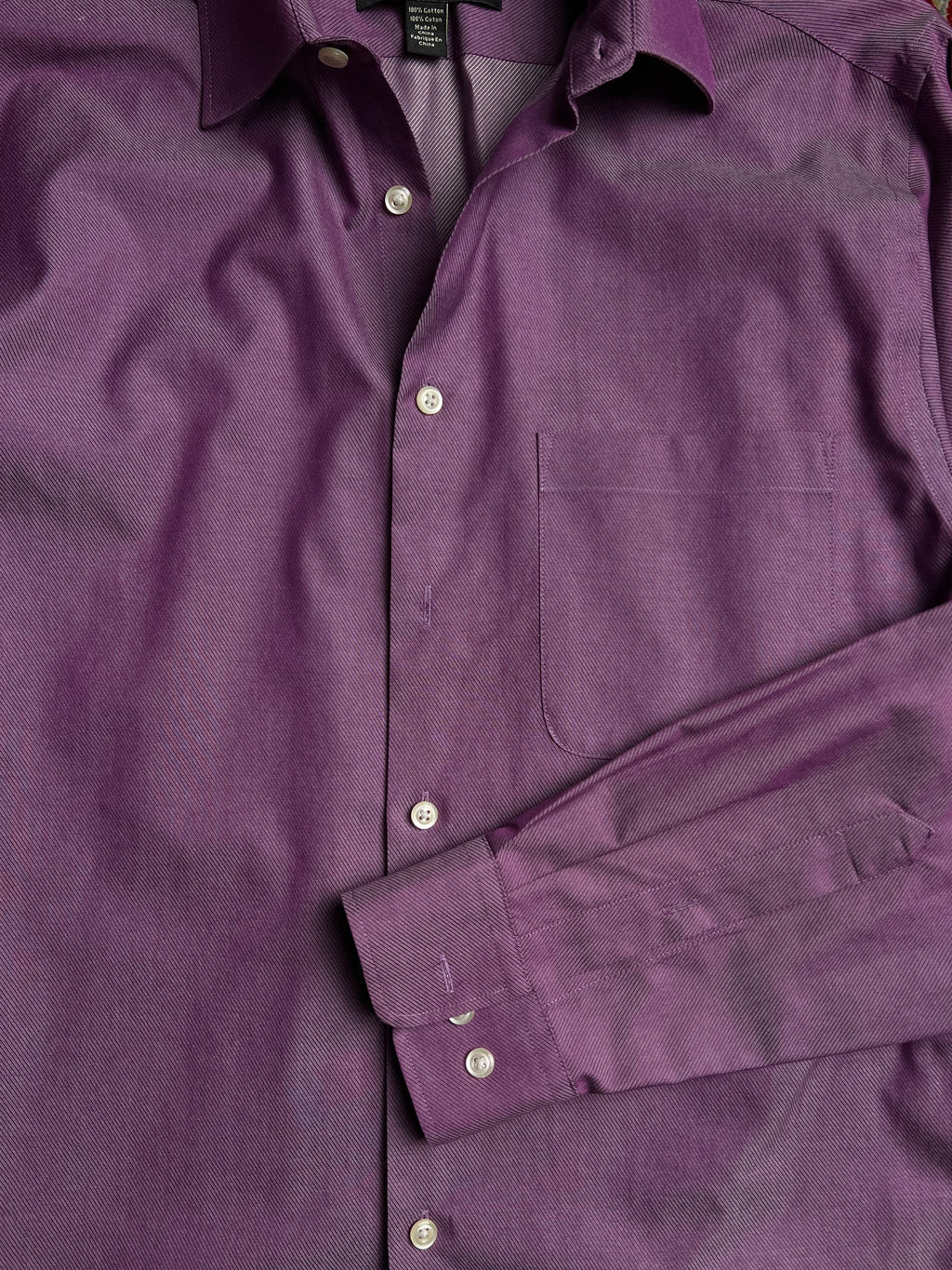 PRONTO UOMO TEXTURED BUTTON DOWN FORMAL SHIRT