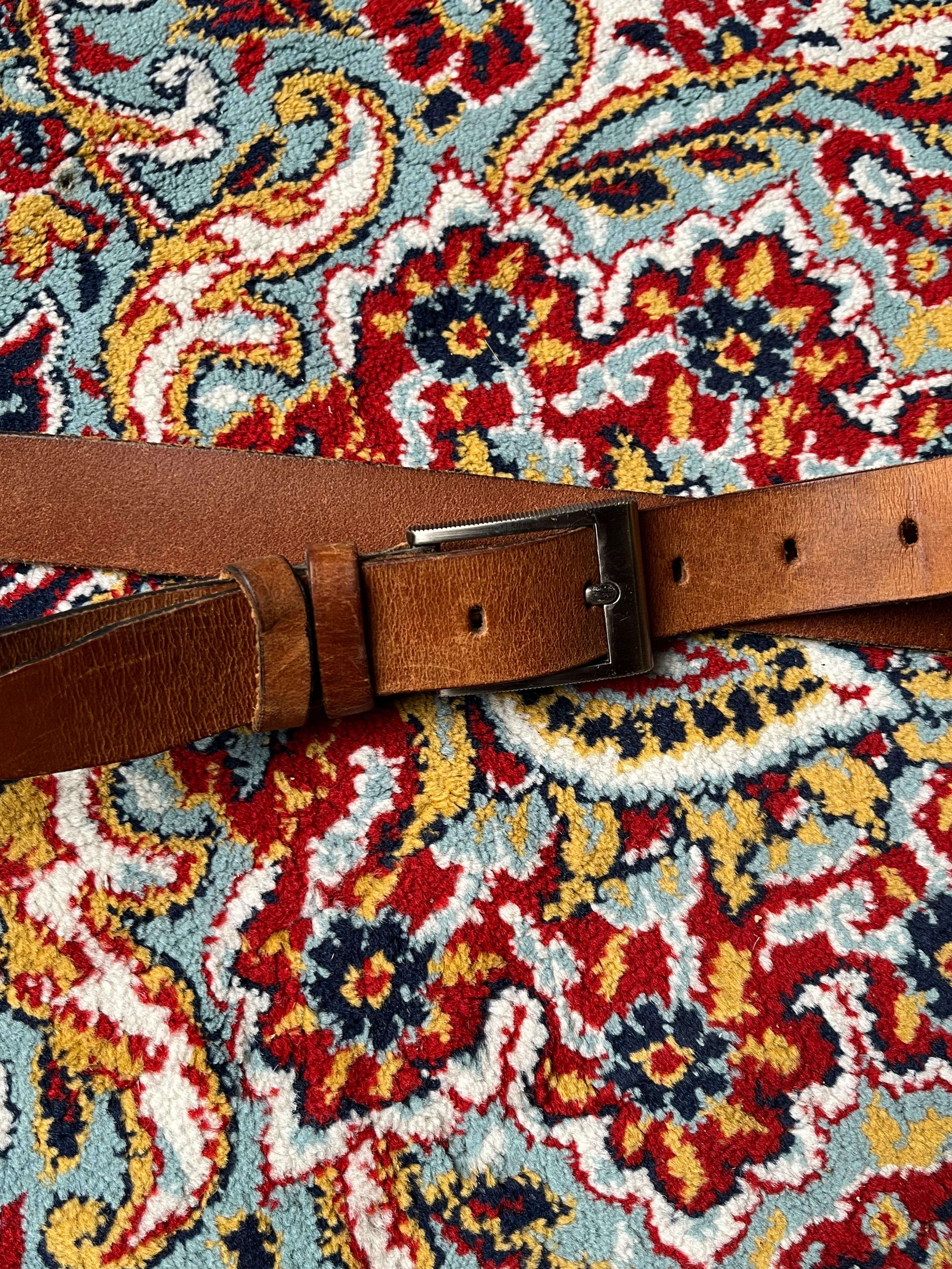 Brown Genuine Leather Belt Veg Tanned Made In India