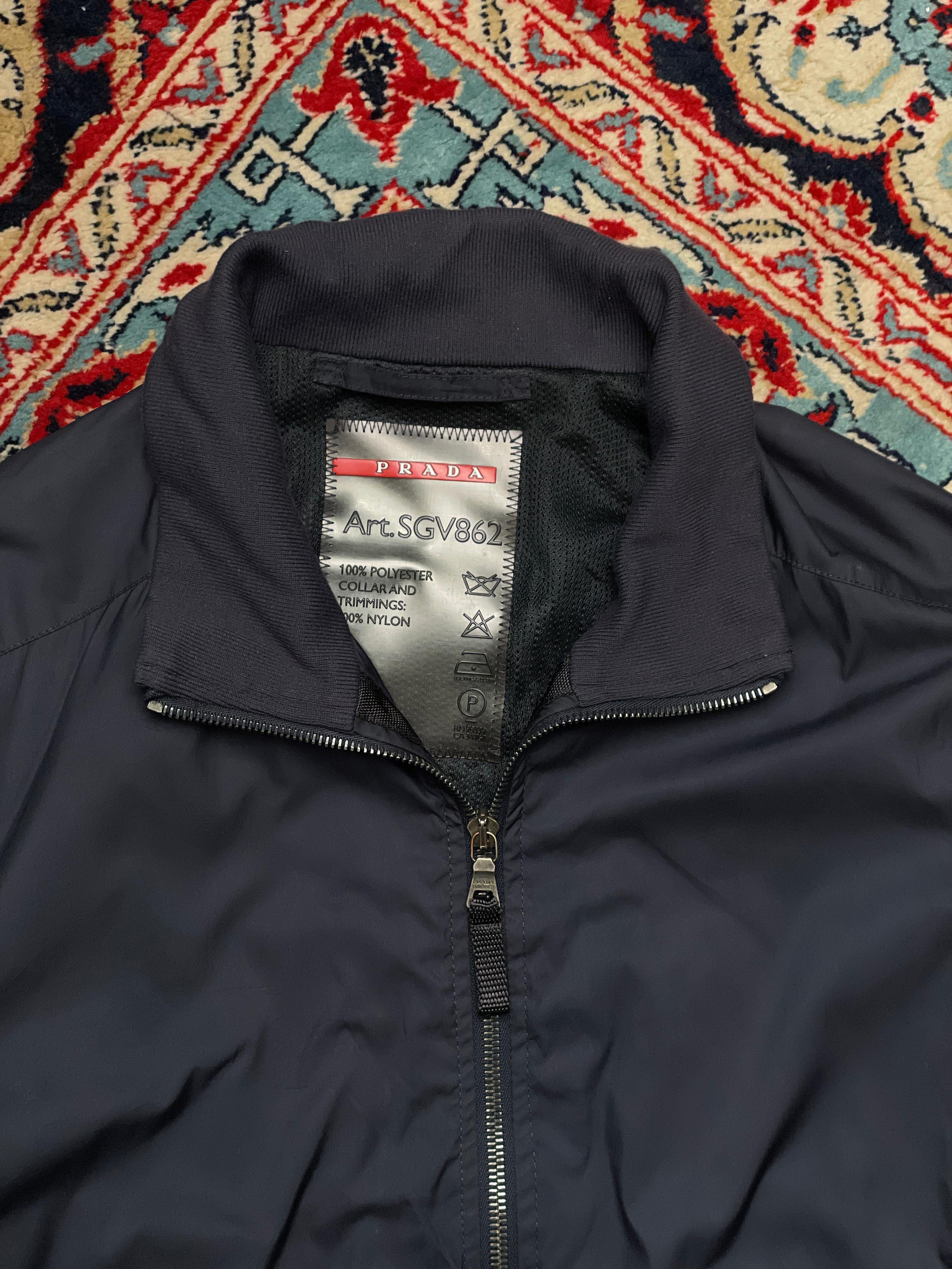 PRADA RENYLON VINTAGE REGULAR FIT CROPPED JACKET