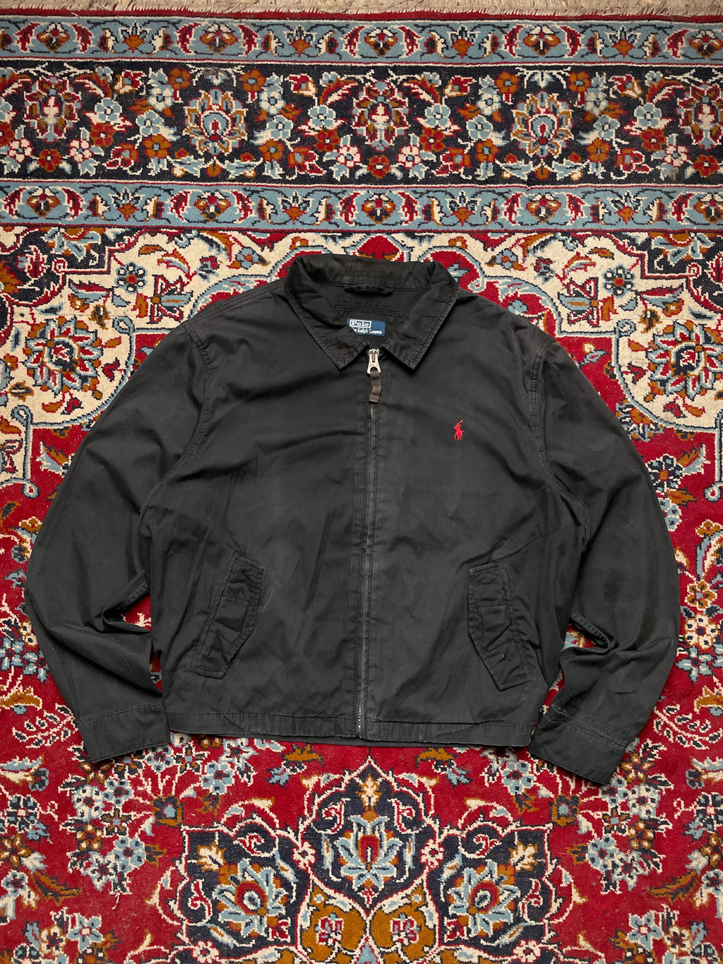 Polo Ralph Lauren Vintage Black Harrington Jacket - L