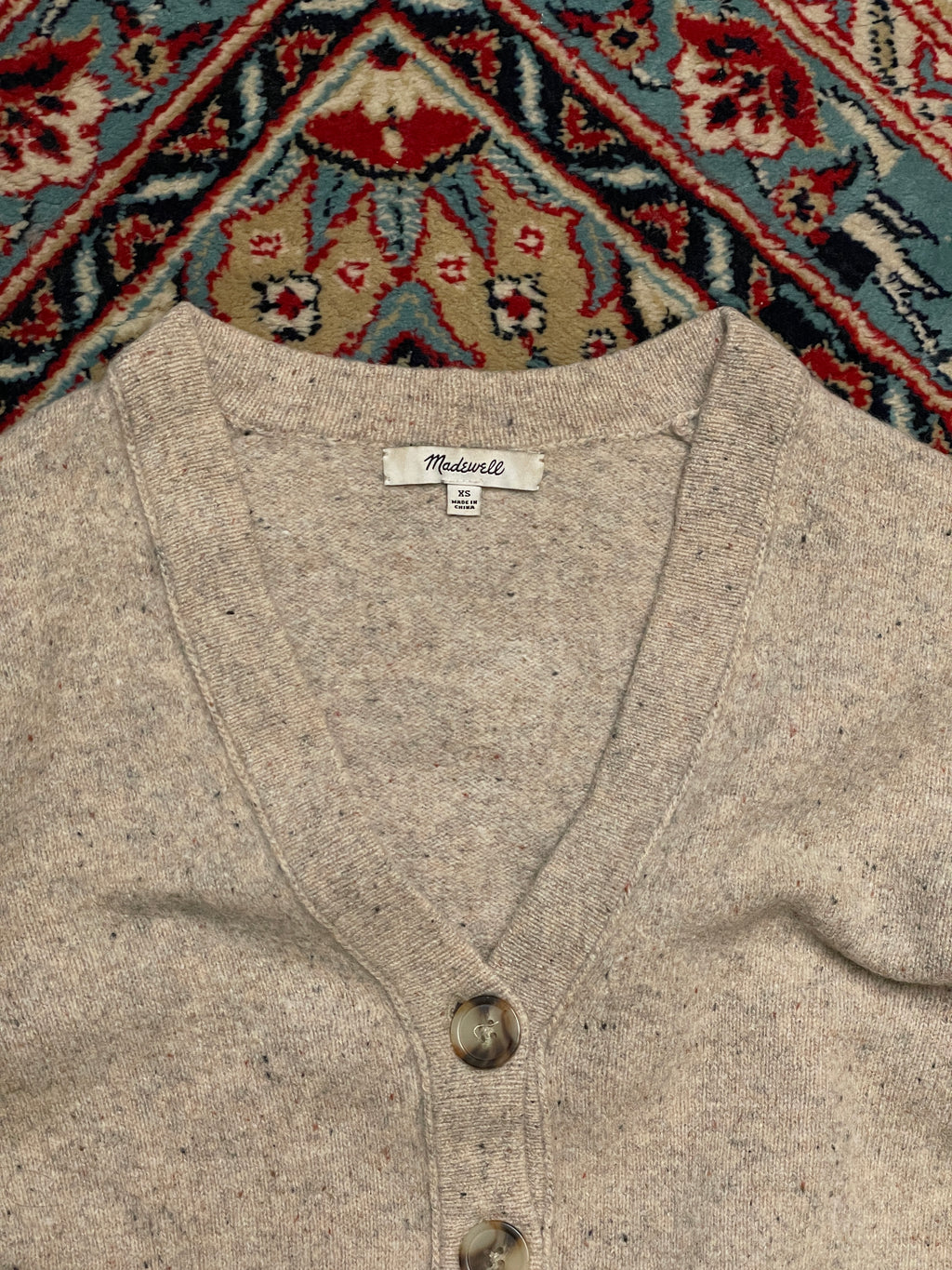Madewell Wool Beige Cardigan