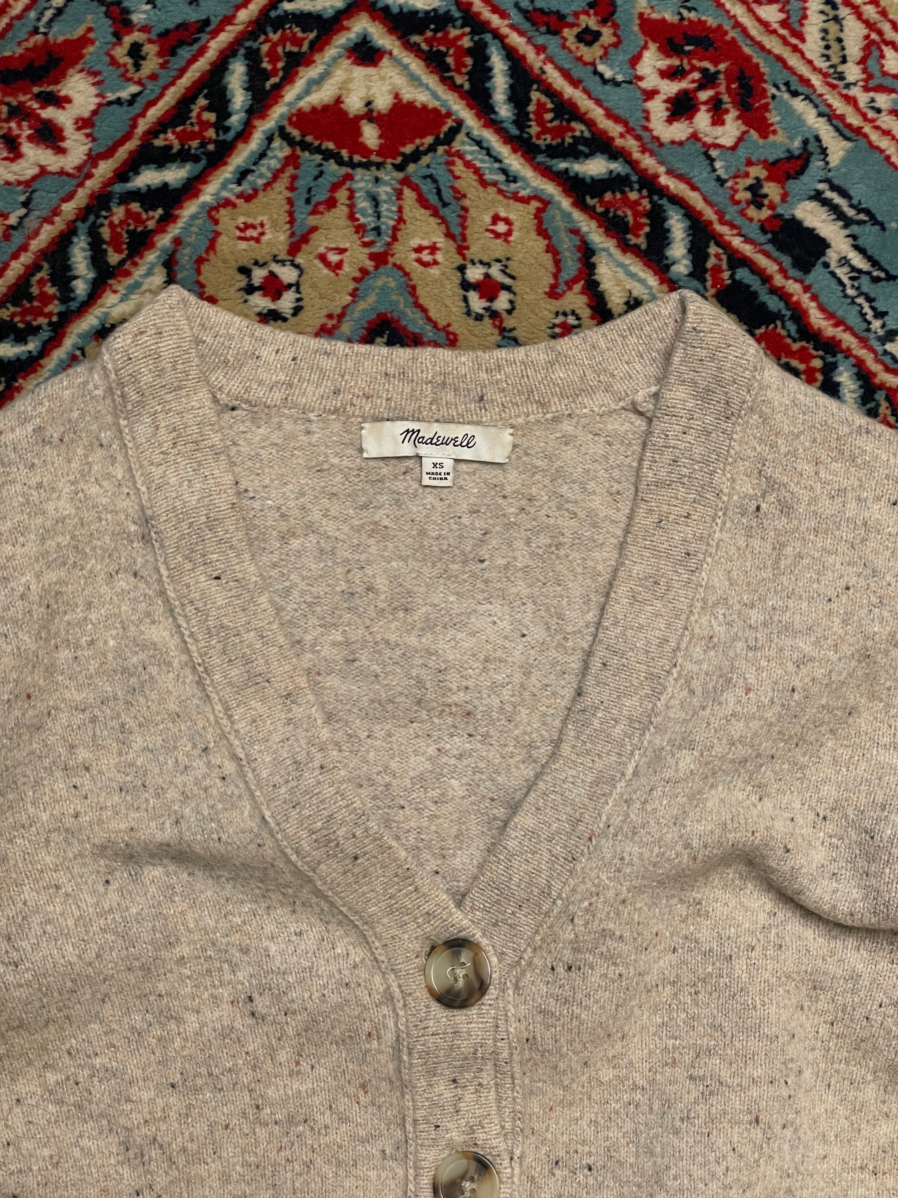 Madewell Wool Beige Cardigan