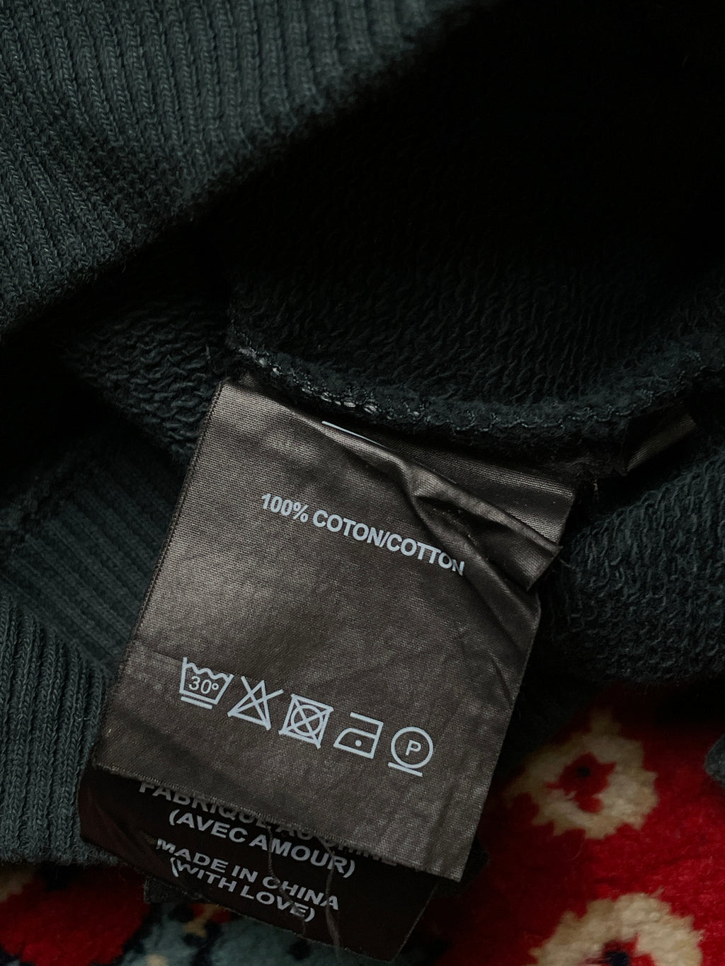 AMI RELAXED FIT CROPPED SWEATSHIRT