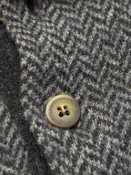 Vintage Bally Herringbone Knit Polo Sweater - S