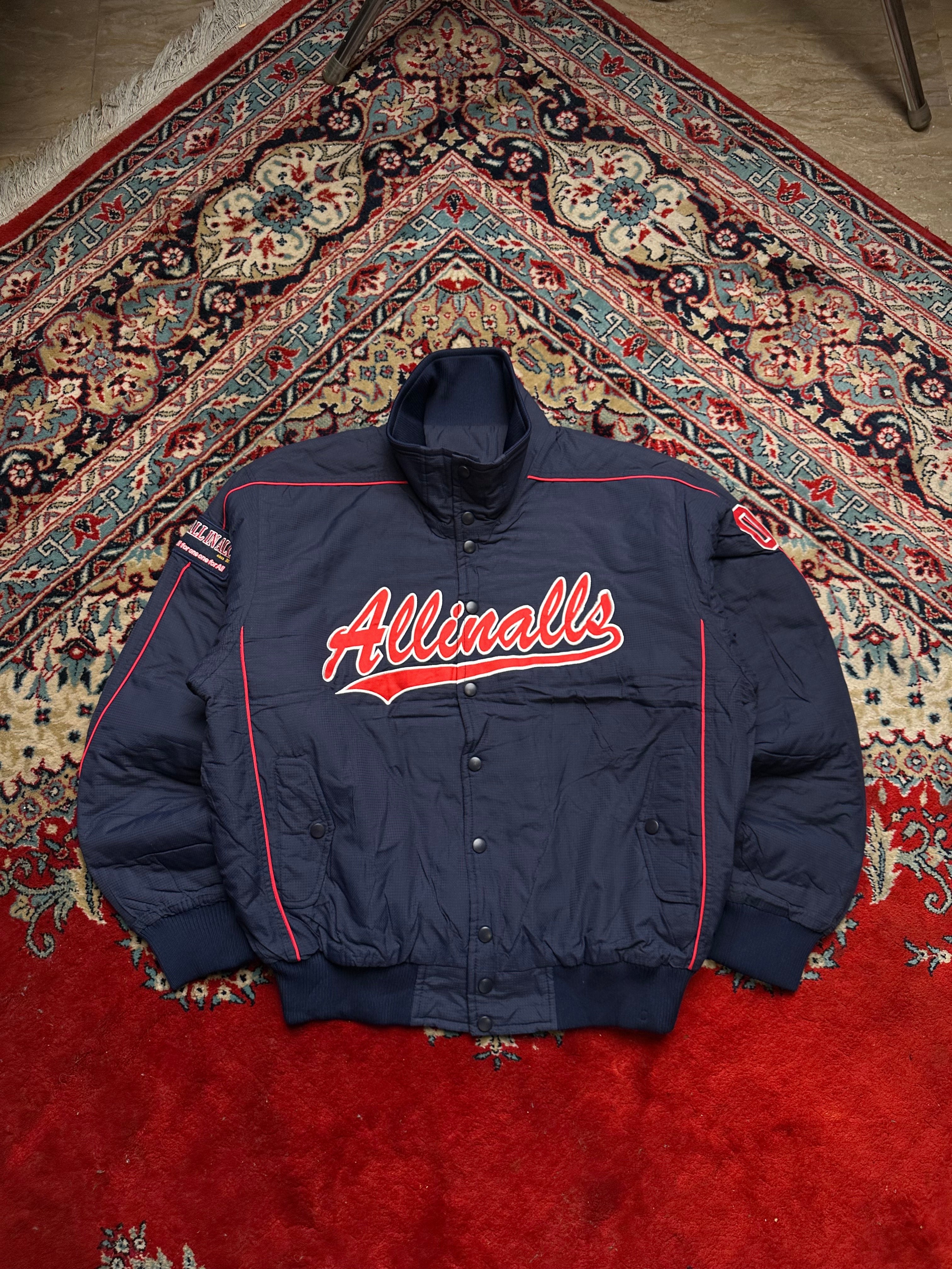 ALL IN ALL VINTAGE RELAXED FIT VARSITY JACKET