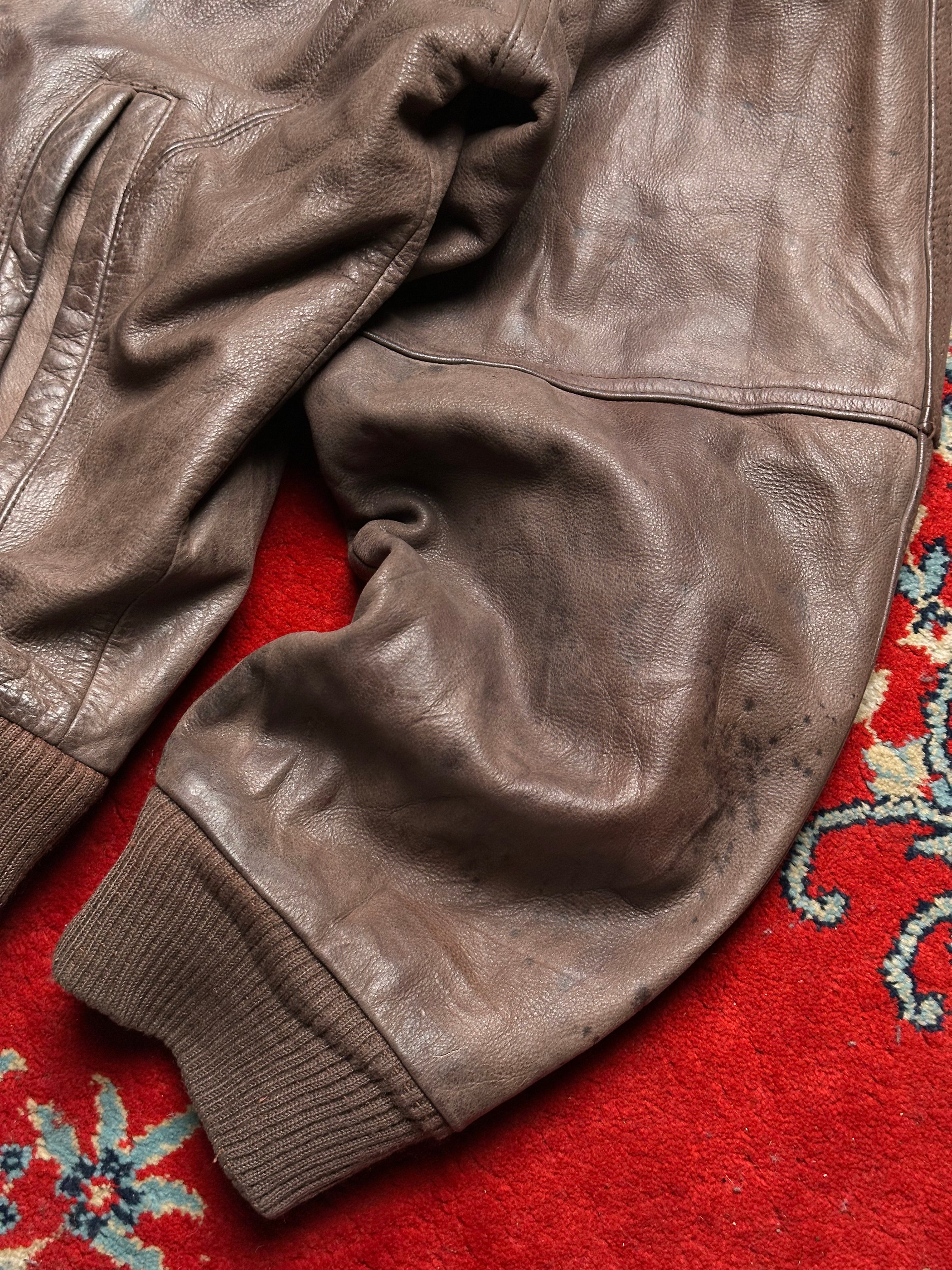 VINTAGE MEMBERS ONLY RELAXED LEATHER JACKET