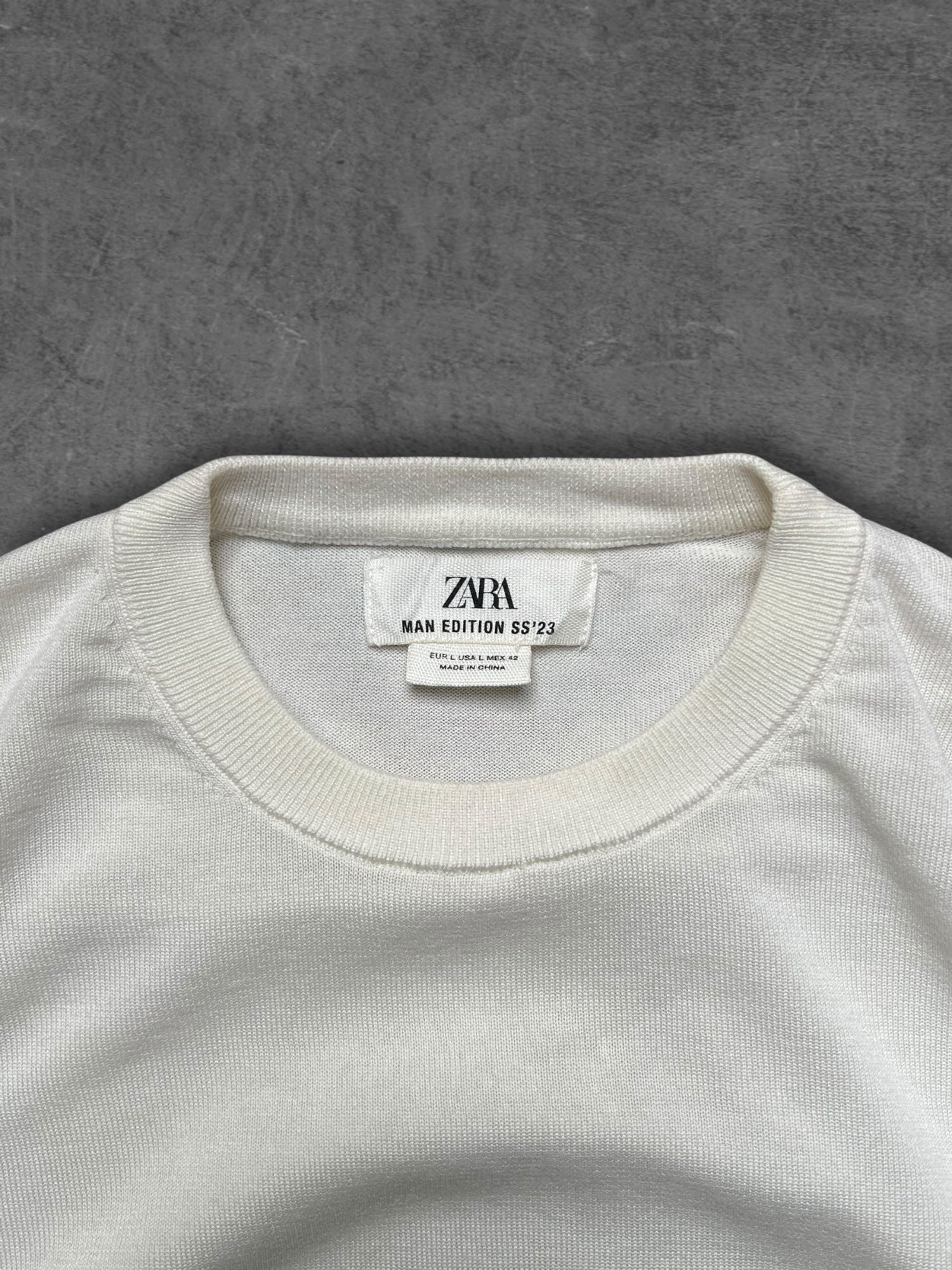 ZARA KNITTED FULL SLEEVE TEE