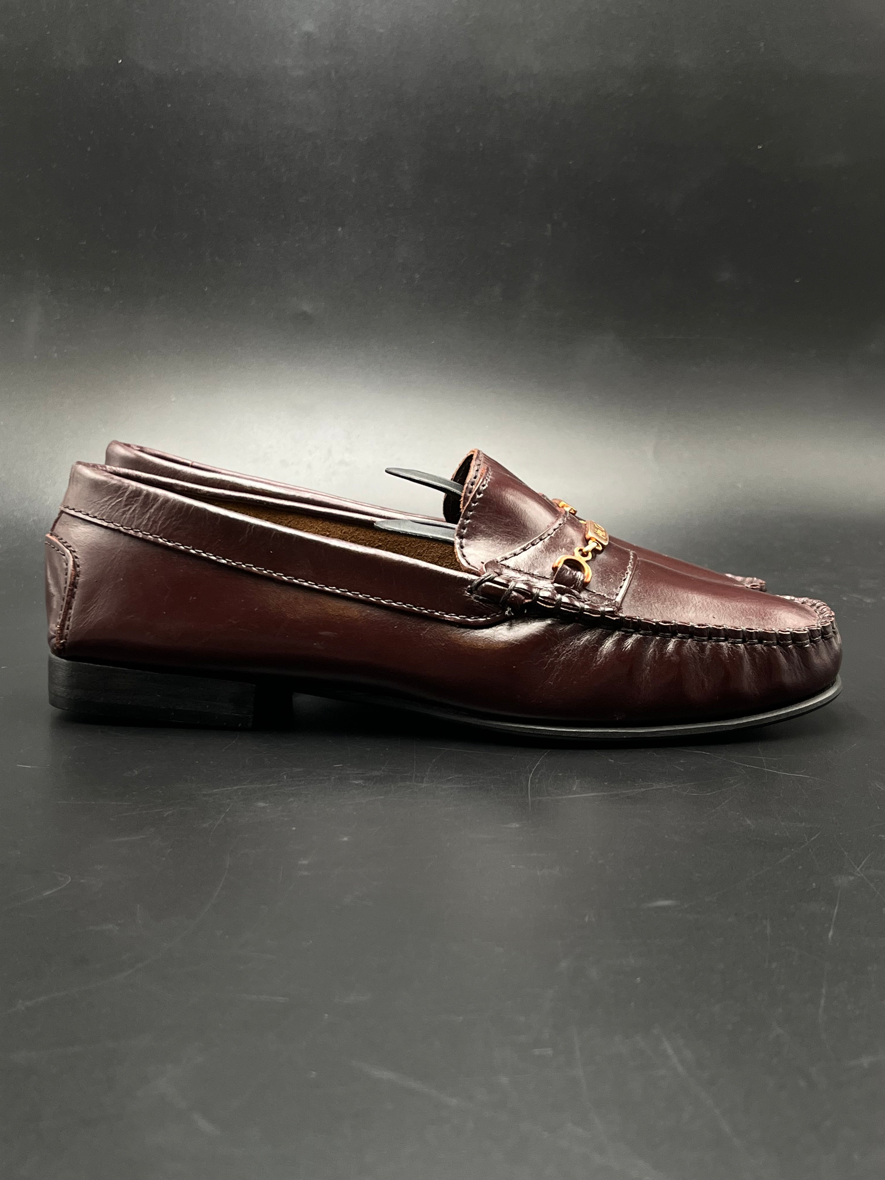 MR CAT WOMEN LEATHER BIT LOAFER BROWN BENCH MADE SHOES