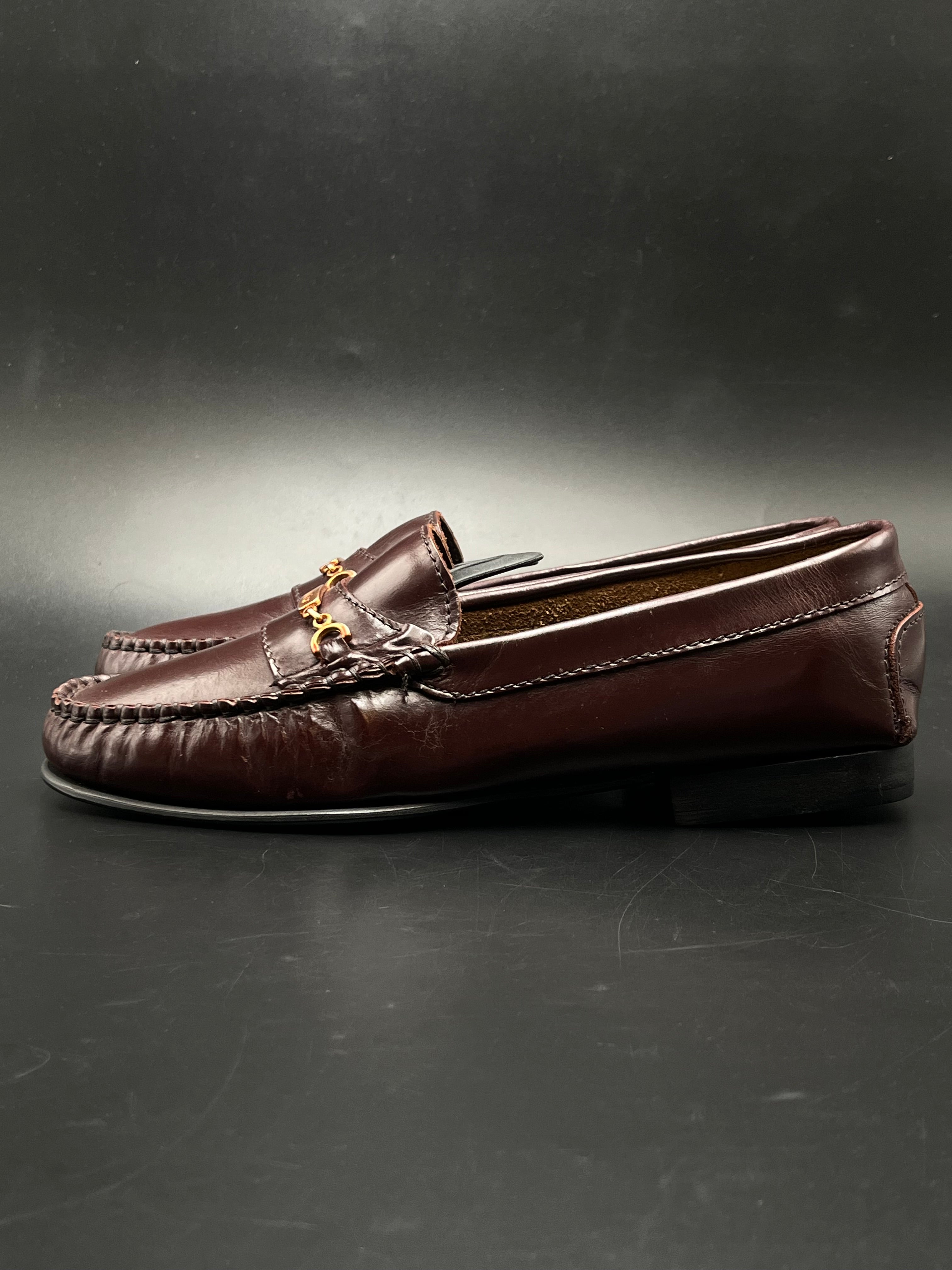 MR CAT WOMEN LEATHER BIT LOAFER BROWN BENCH MADE SHOES