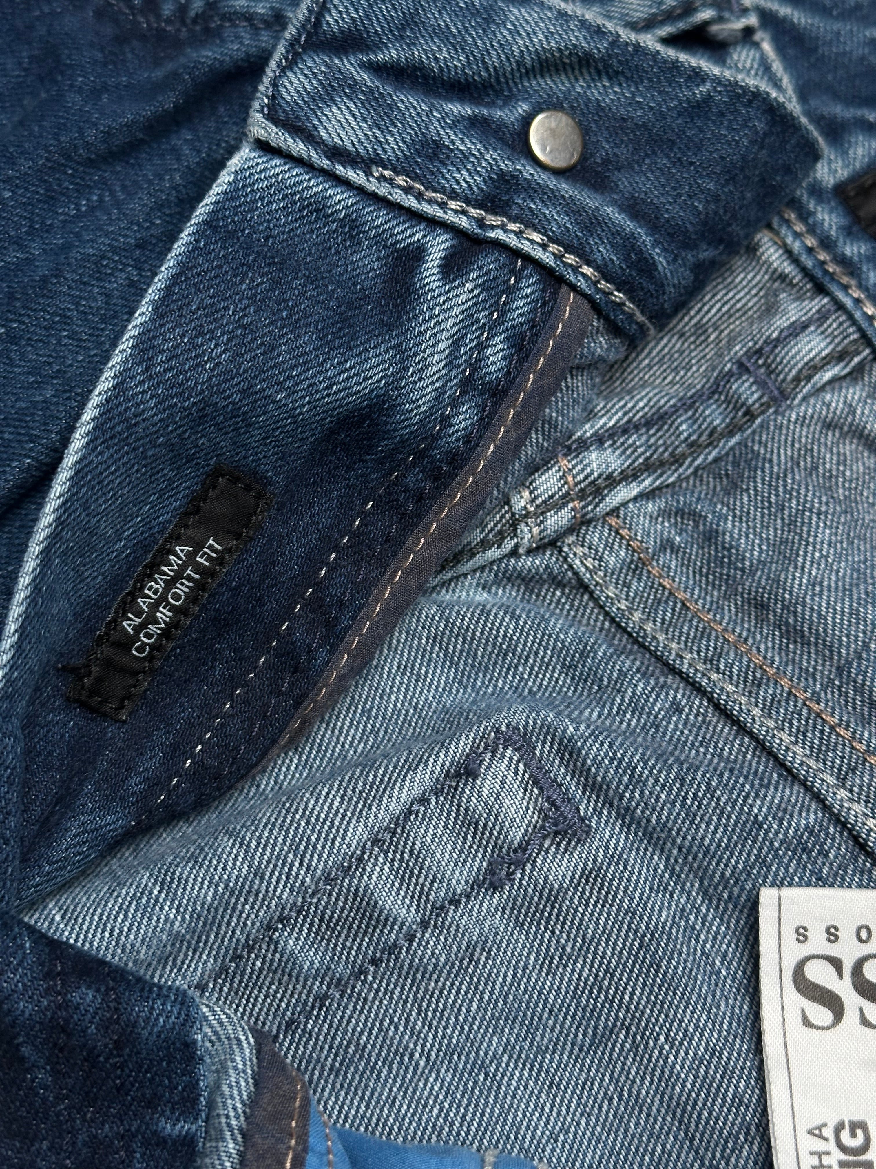 HUGO BOSS ALABAMA COMFORT FIT(STRAIGHT FIT) NON-STRETCH JEANS