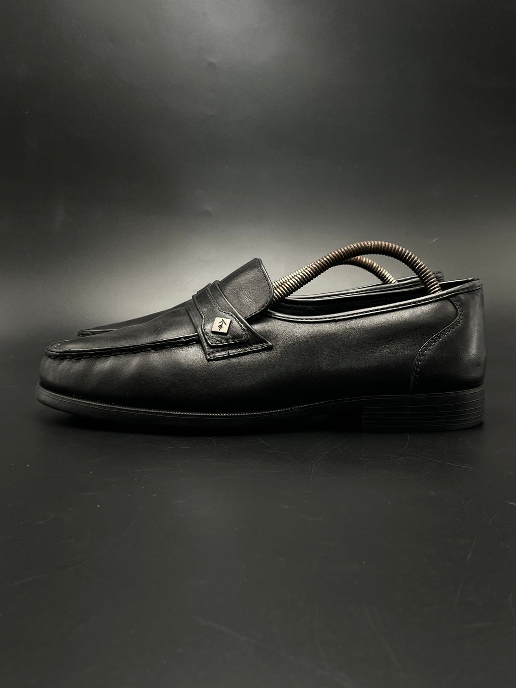 Thom McAn Black Leather Penny Loafers