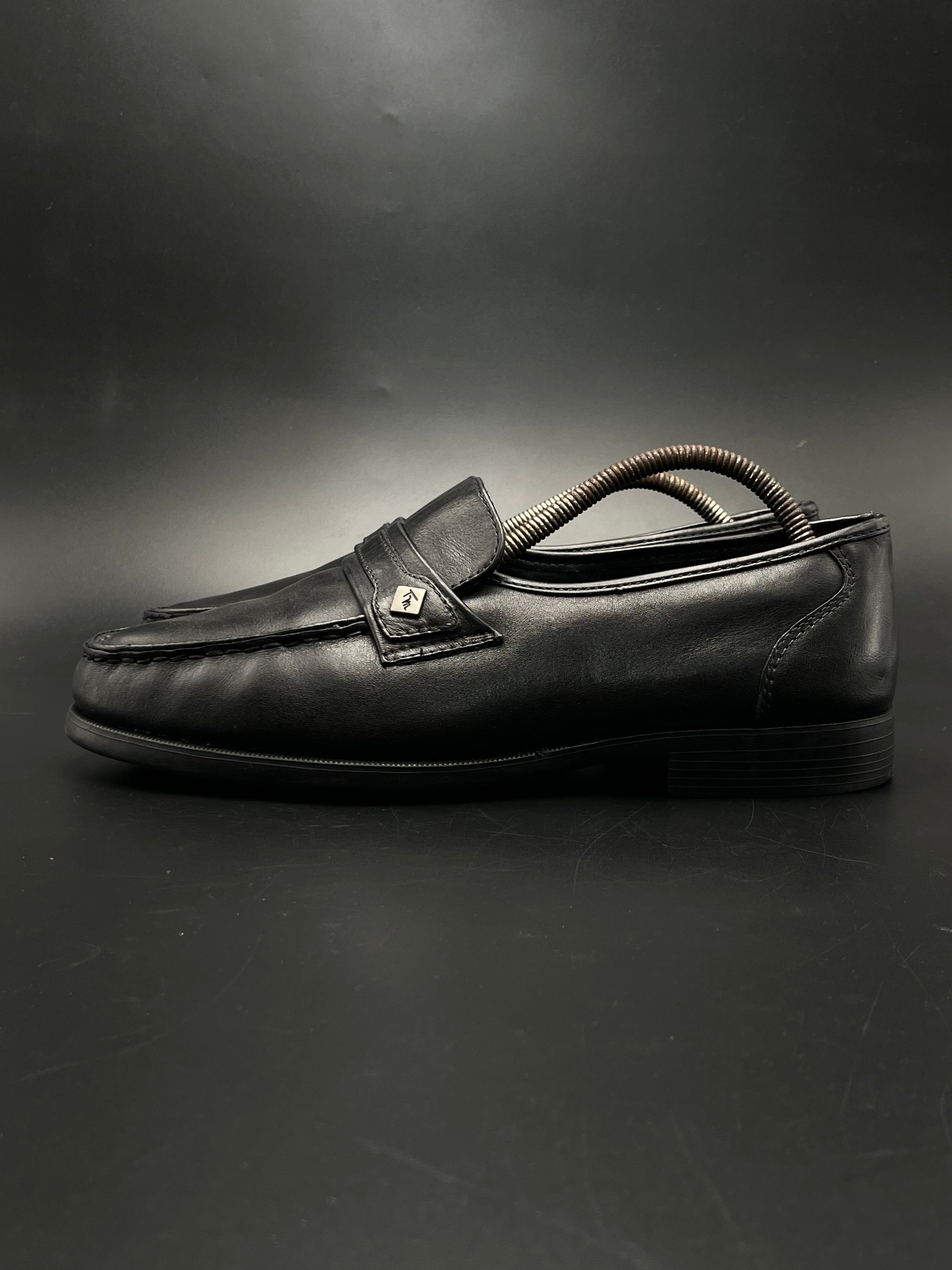Thom McAn Black Leather Penny Loafers