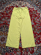 H&M Lime Green Linen Wide FiT Pants - 28
