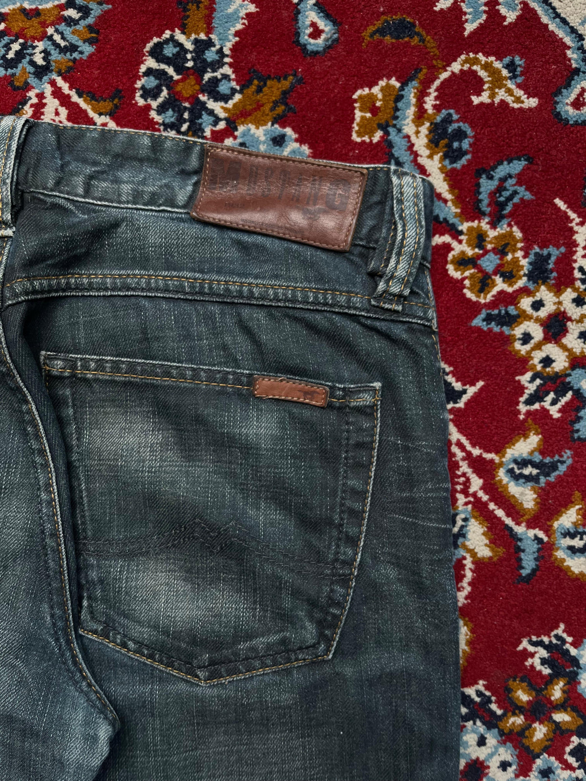 Vintage Mustang Dark WashED Bootcut Jeans - 32