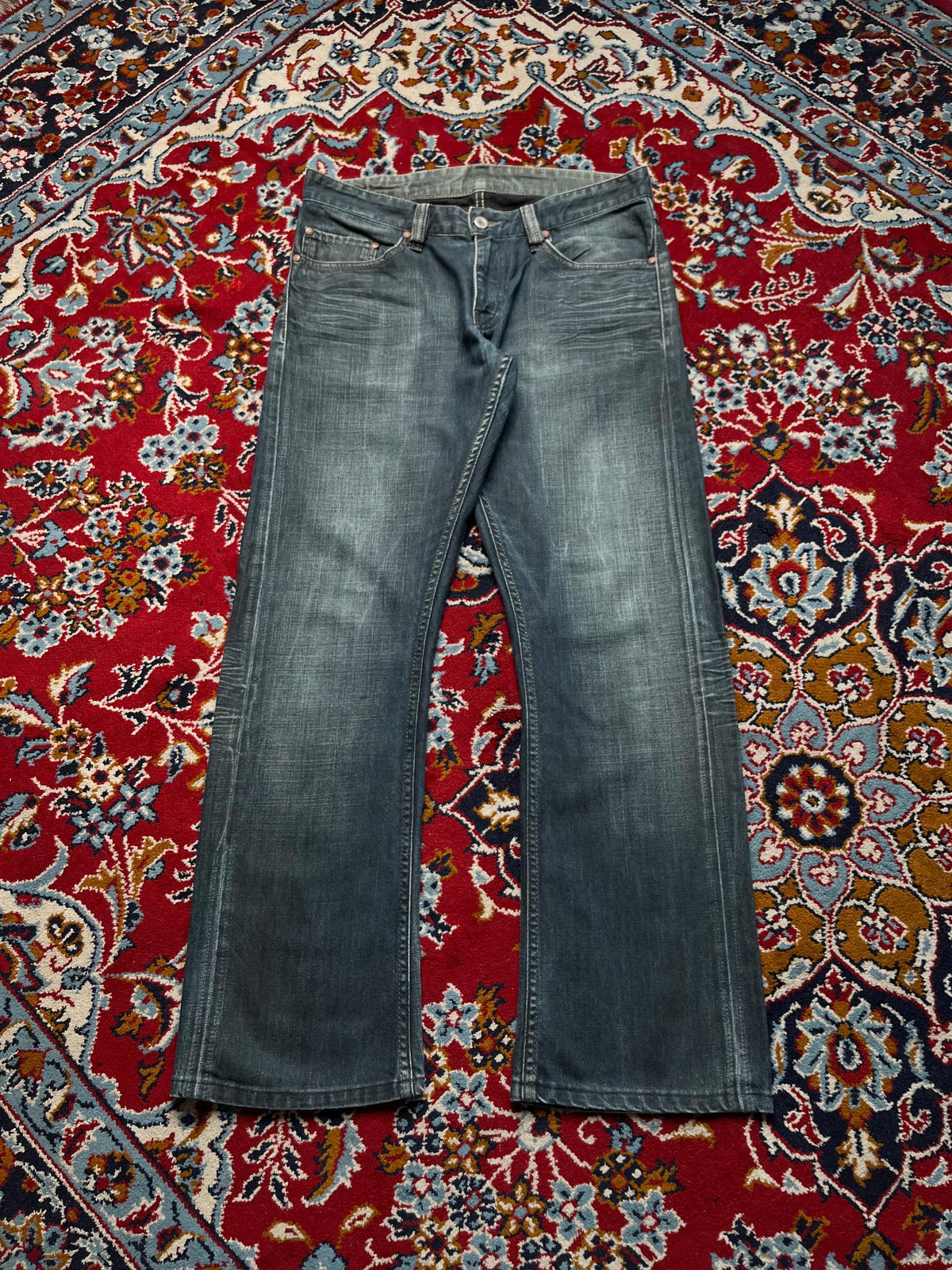 Vintage Mustang Dark WashED Bootcut Jeans - 32