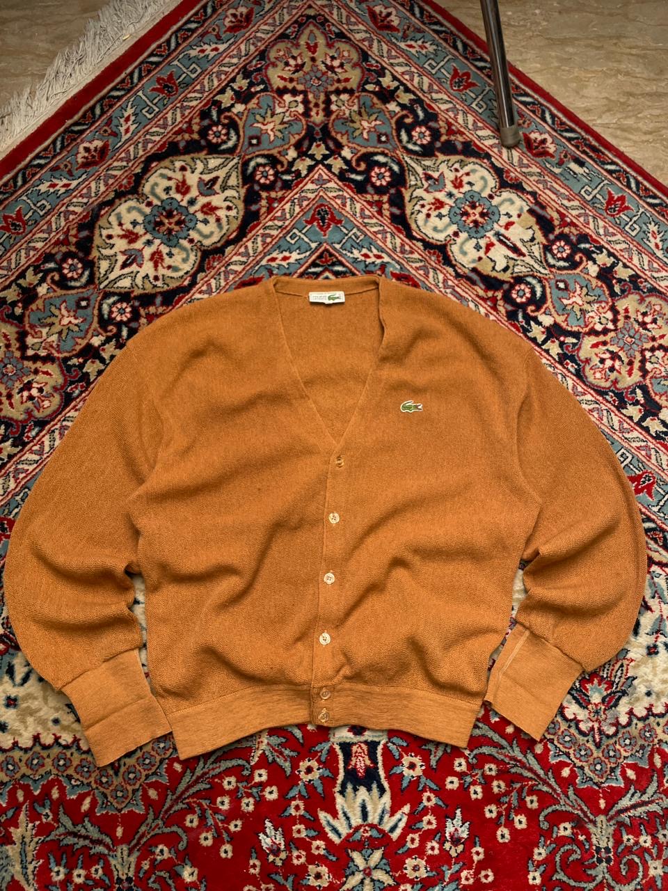 Lacoste VINTAGE RELAXED FIT WOOL CARDIGAN