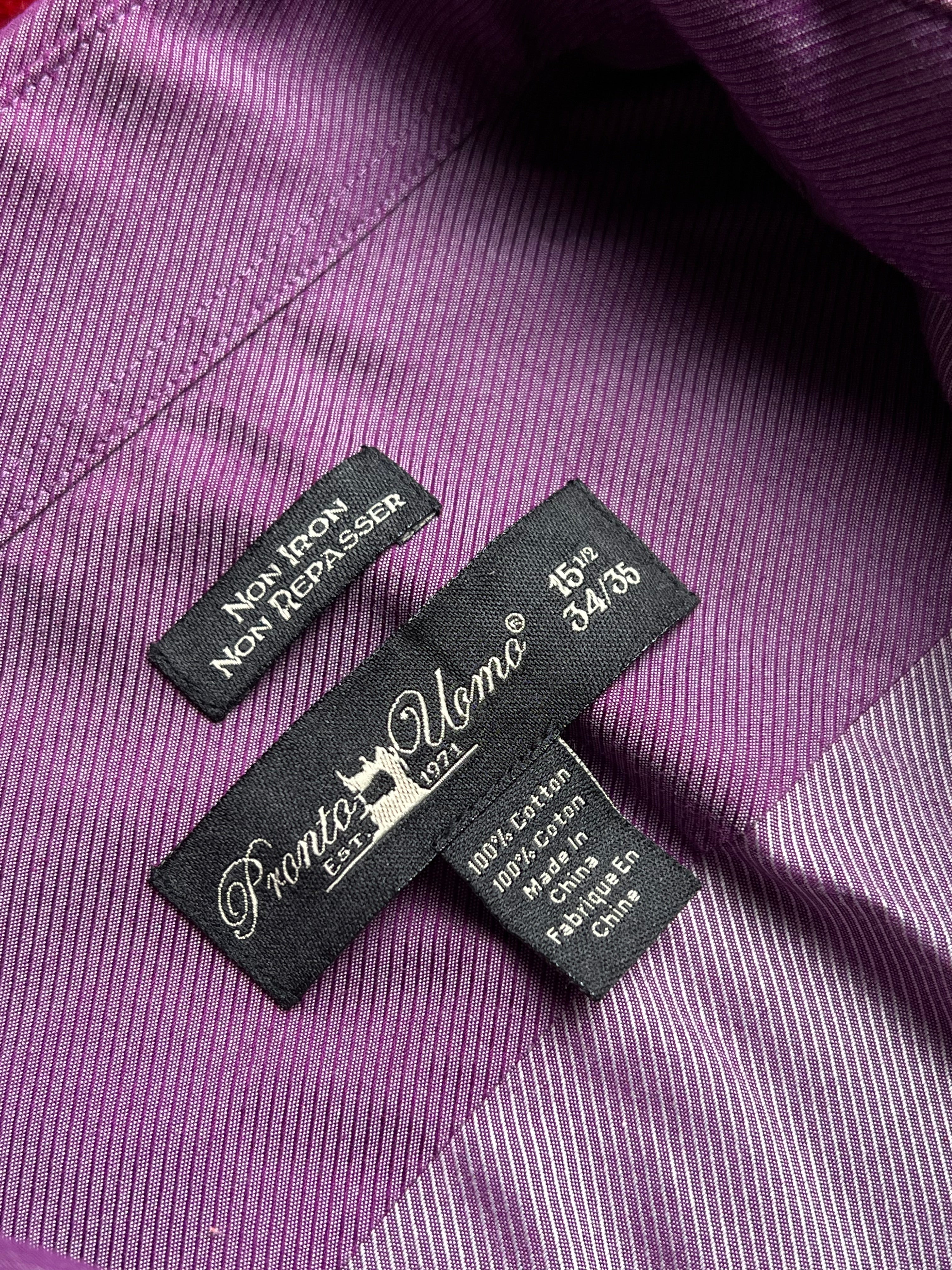 PRONTO UOMO TEXTURED BUTTON DOWN FORMAL SHIRT