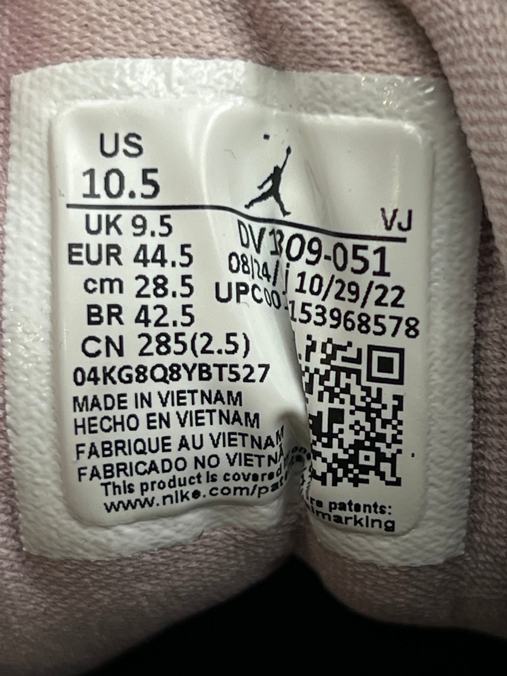 AIR JORDAN 1 LOWS SE BLACK ICED LILAC